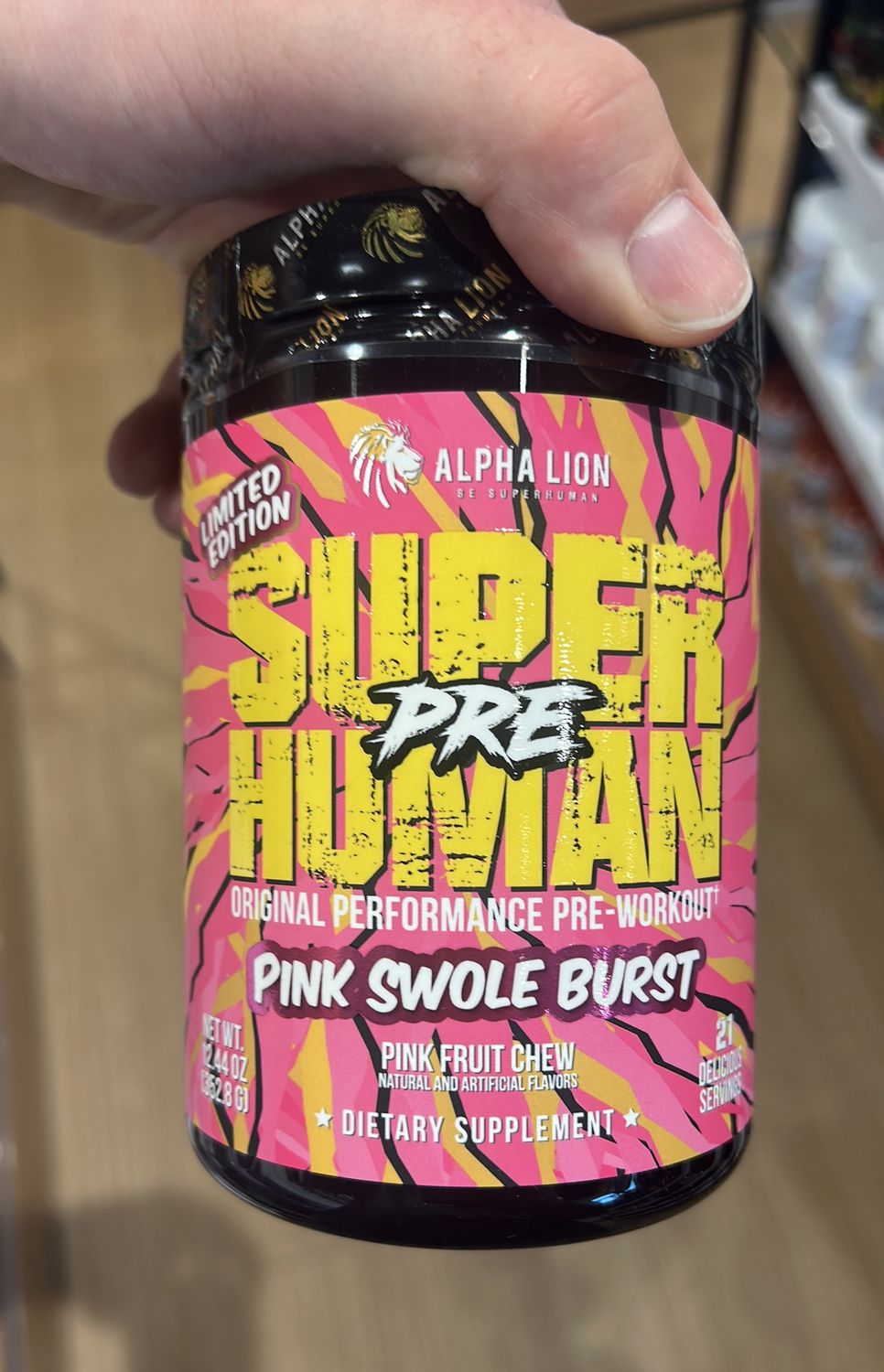 alpha lion pre-workout (pink swole burst)