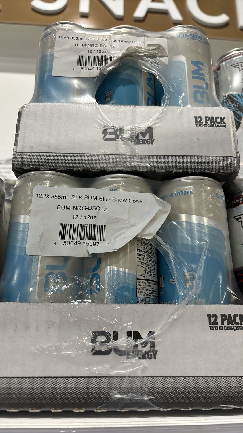 bum energy case blue snow cone