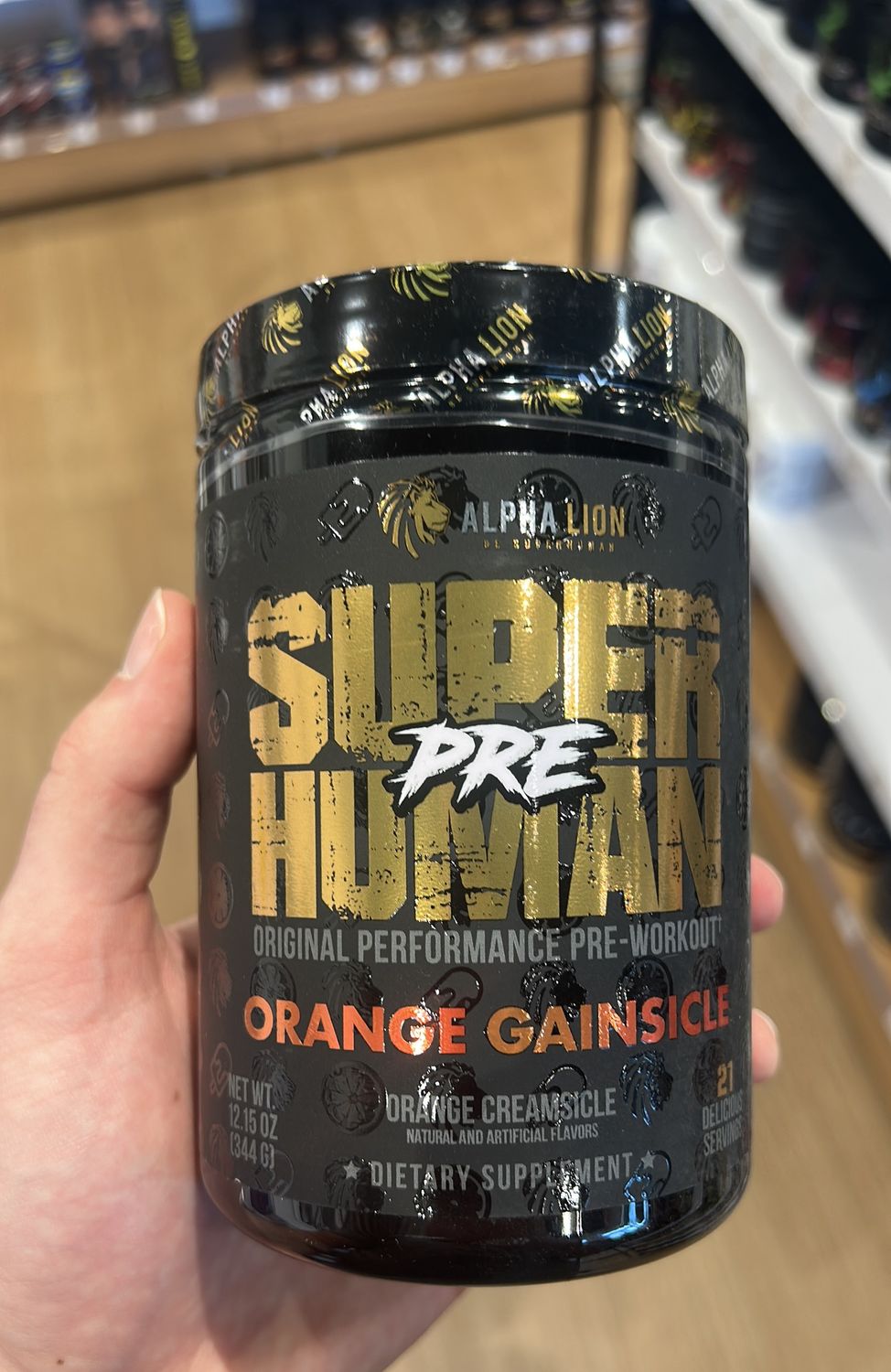 alpha lion pre-workout (orange gainsicle)