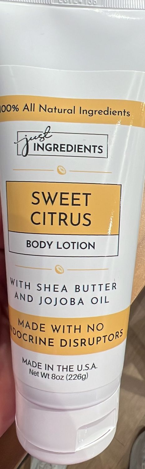 sweet citrus body lotion