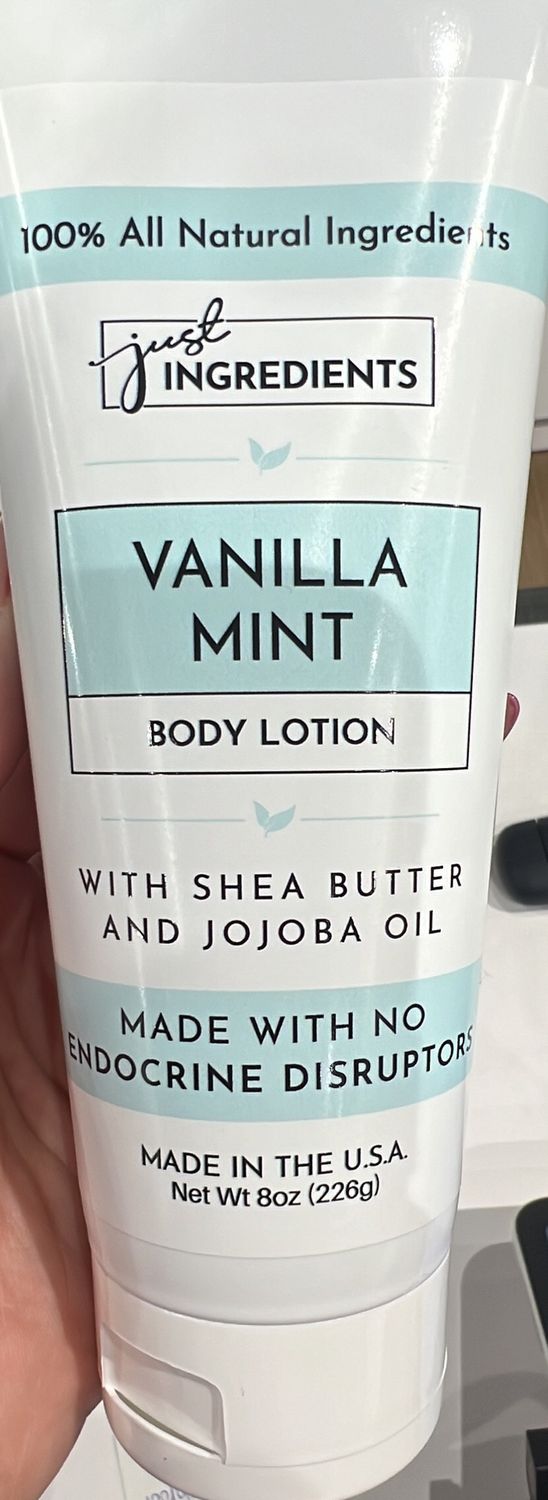vanilla mint body lotion 