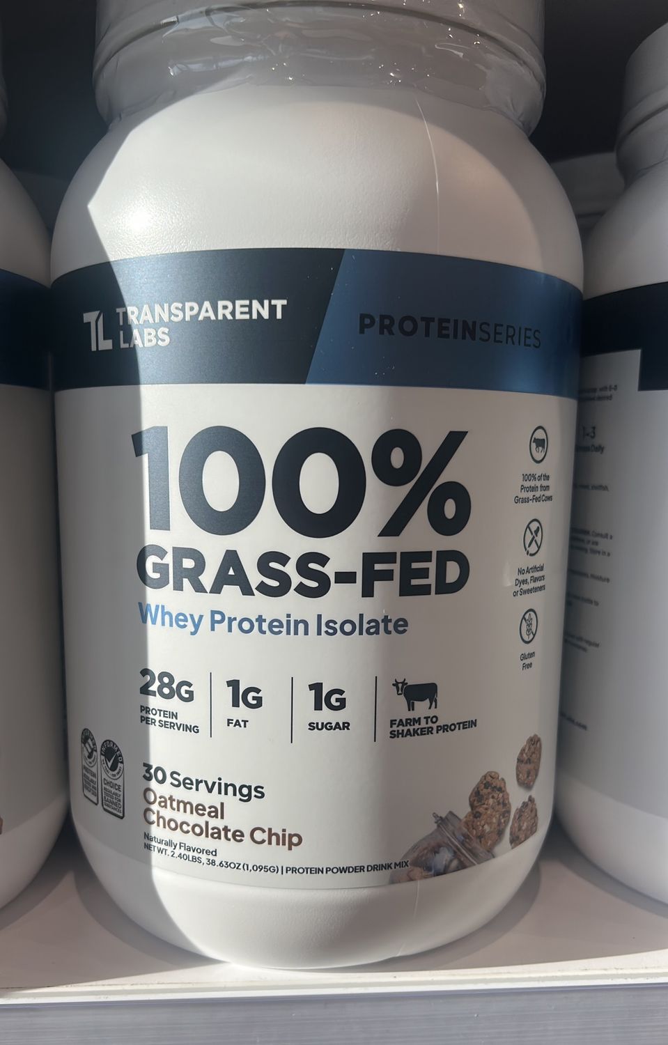 transparent labs oatmeal choc chip