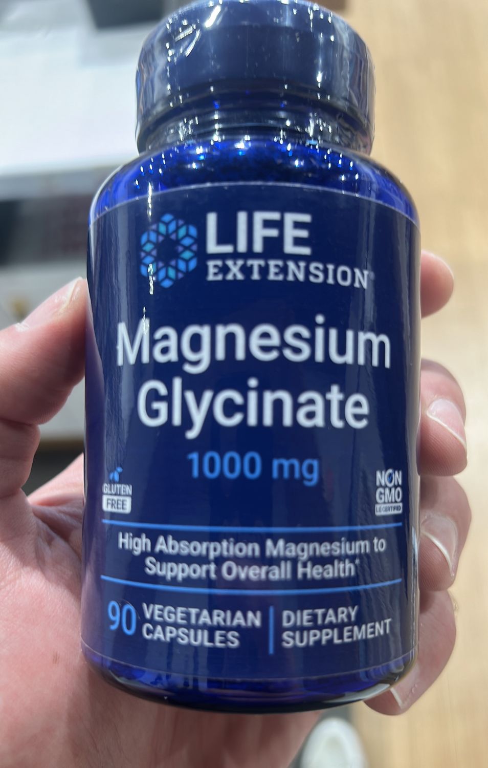 life extension magnesium glycinate 1000mg