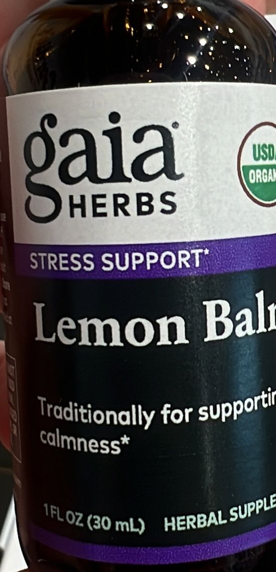 gaia lemon balm tincture