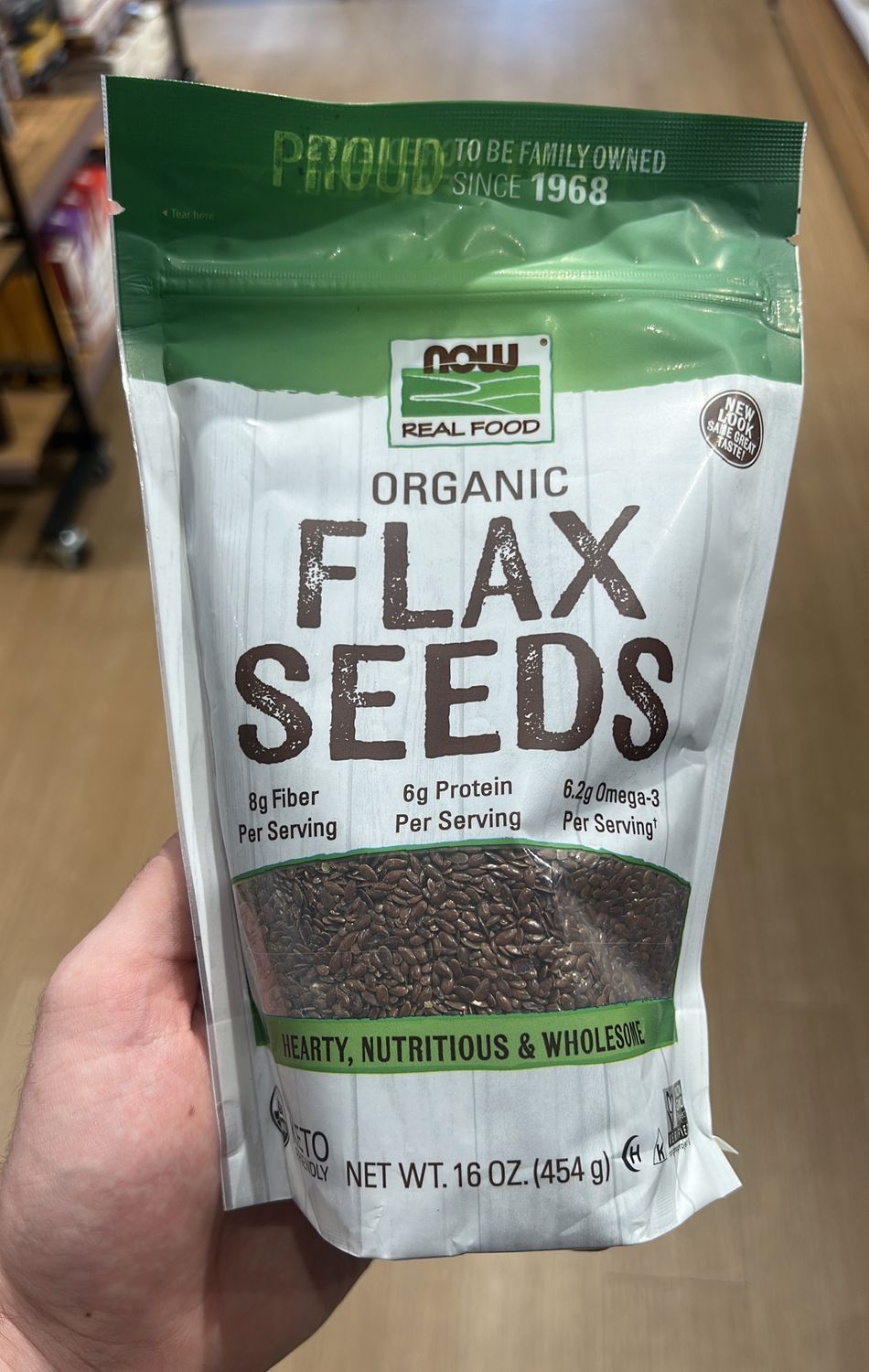 NOW Organic Flax seeds