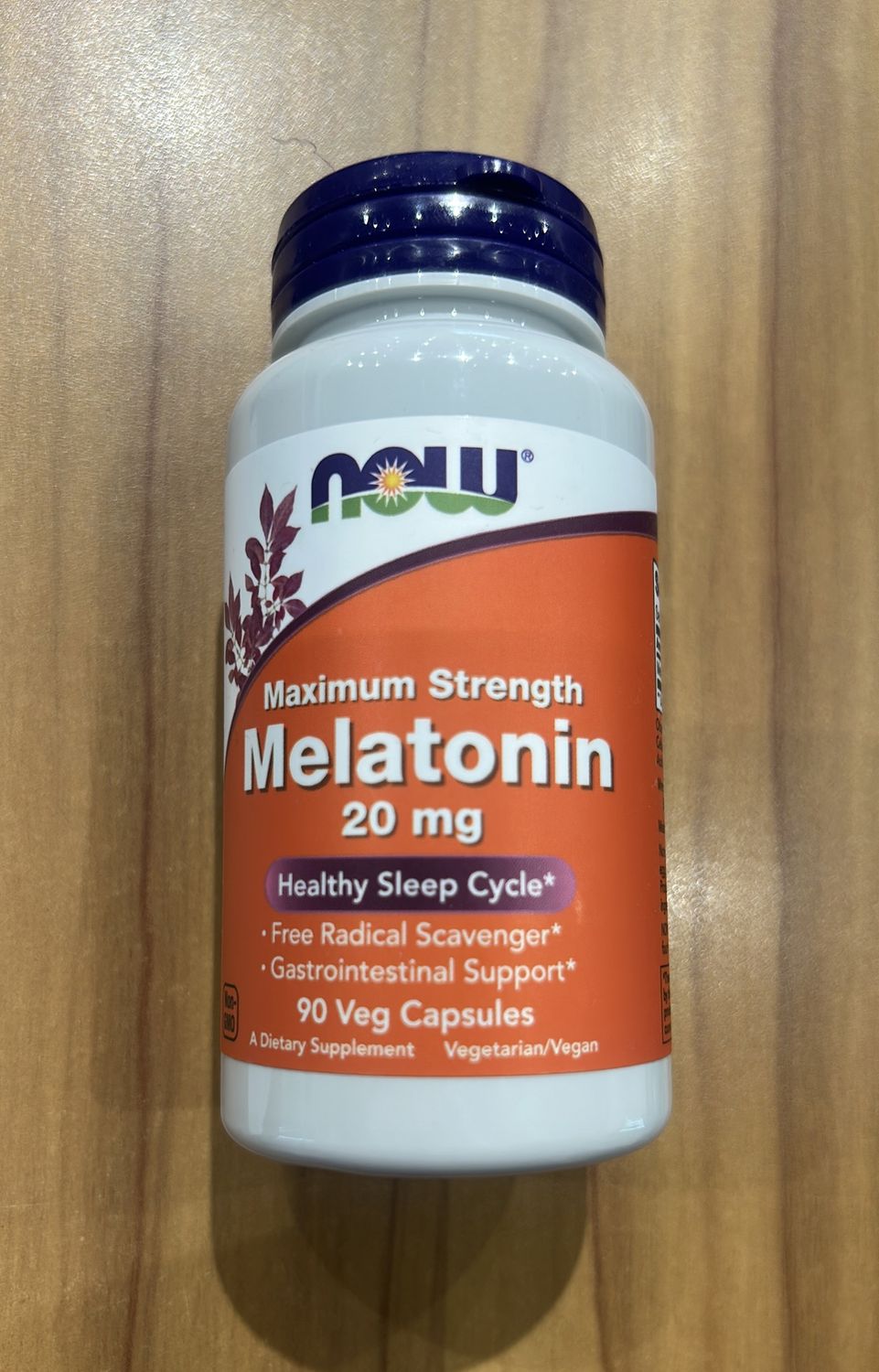 NOW Melatonin 20mg 90vegcaps