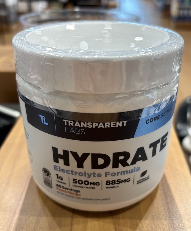 Transparent Labs Hydrate Peach Mango