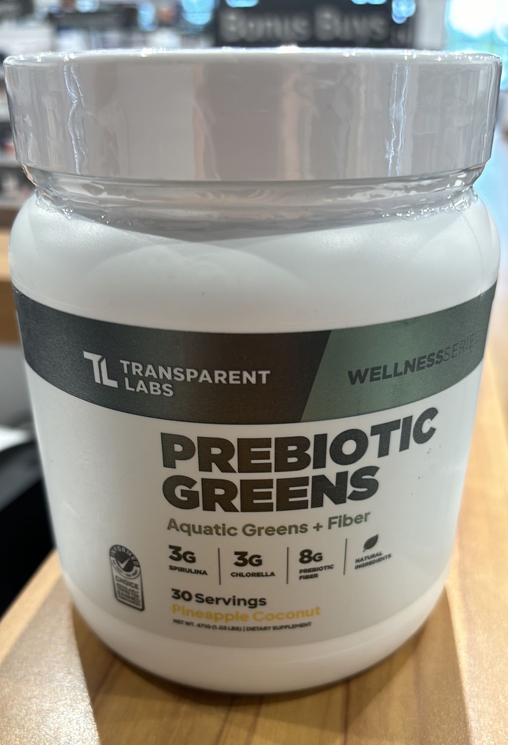 Transparent Labs PrebioticGreens Pineapple Coconut
