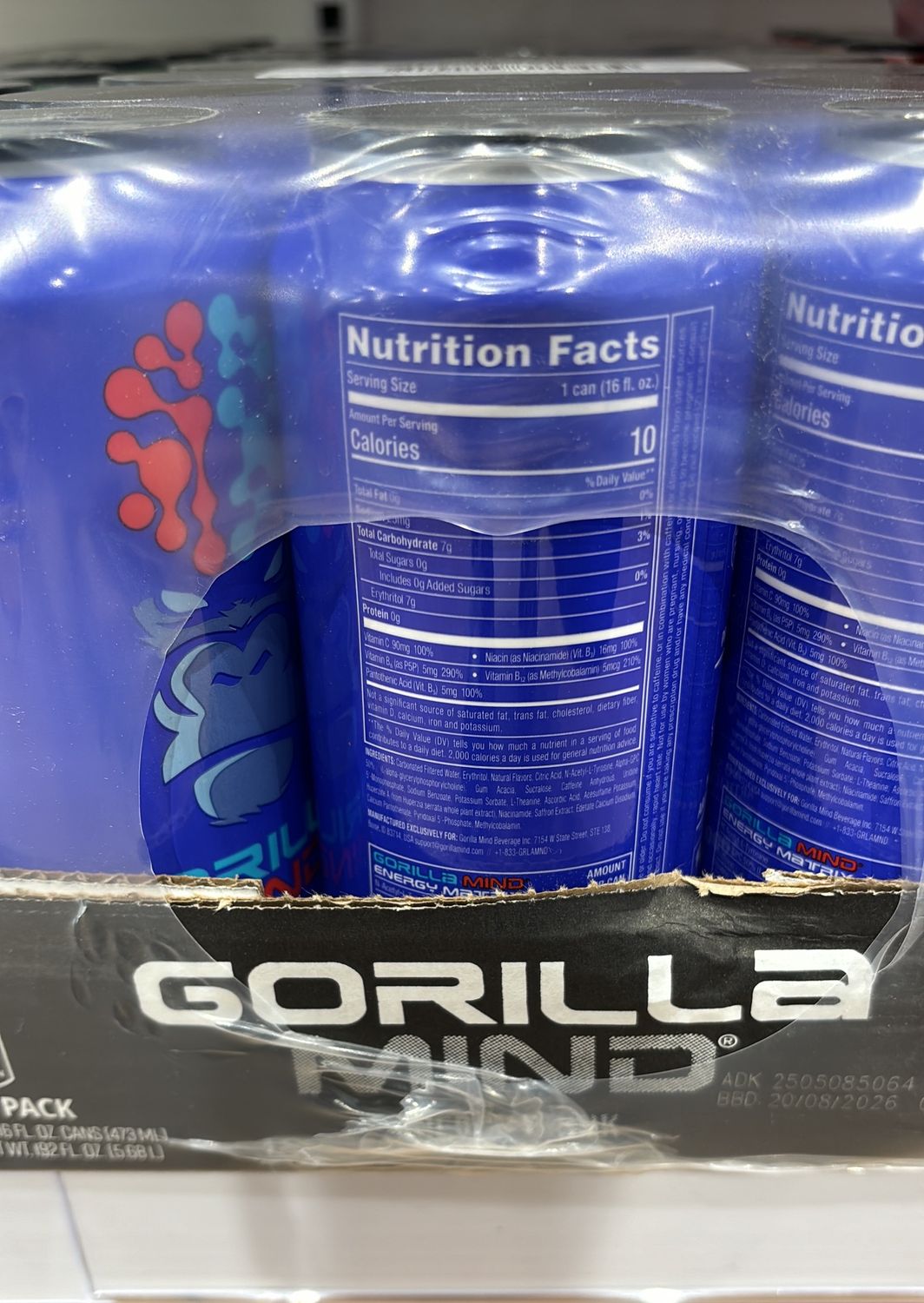 Gorilla Mind Energy Case Berry Burst