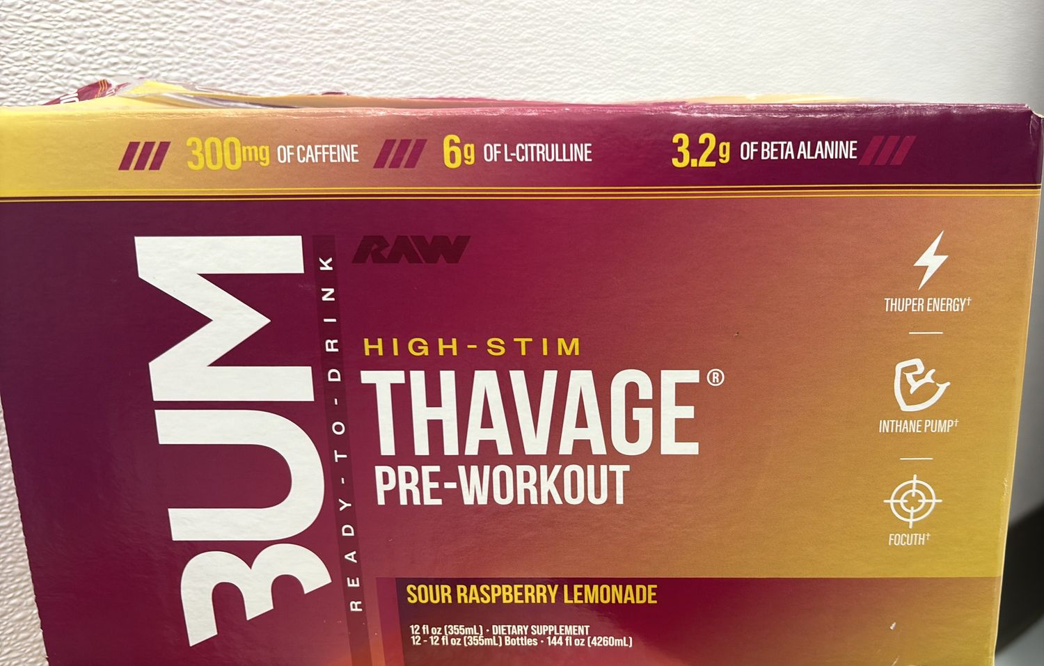 Thavage RTD Case Sour Raspberry Lemonade