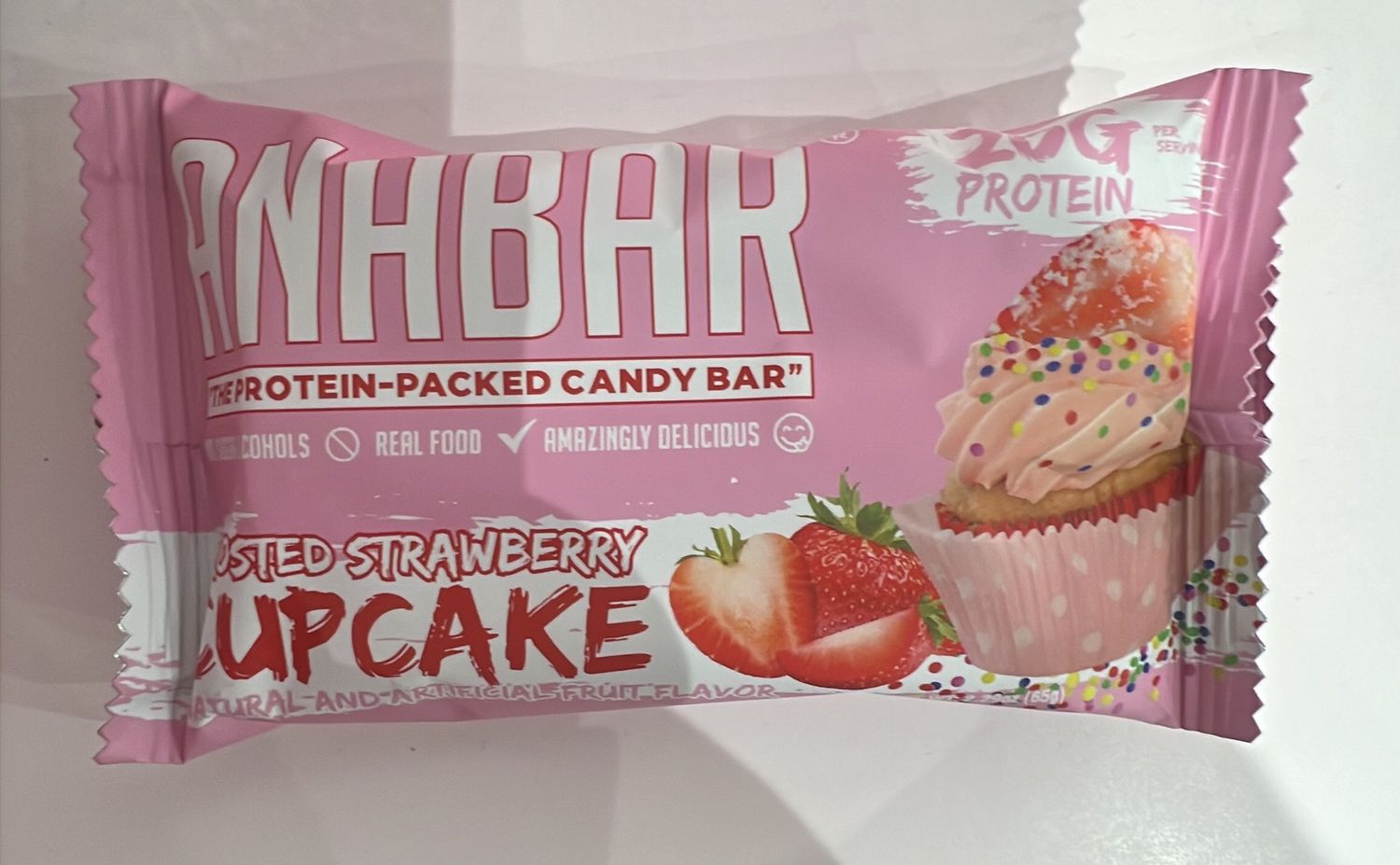 anabar frosted strawberry cupcake single