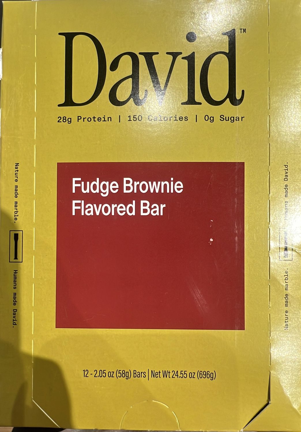 david fudge brownie protein bar case