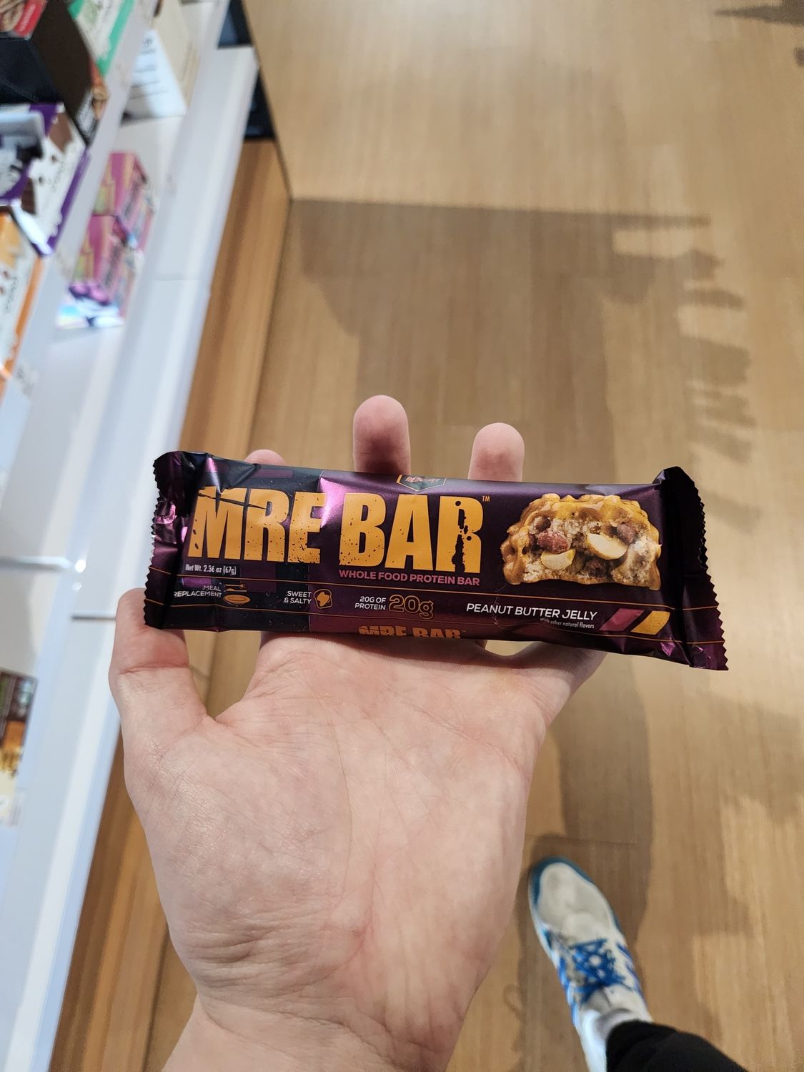 Mre bars peanut butter jelly single