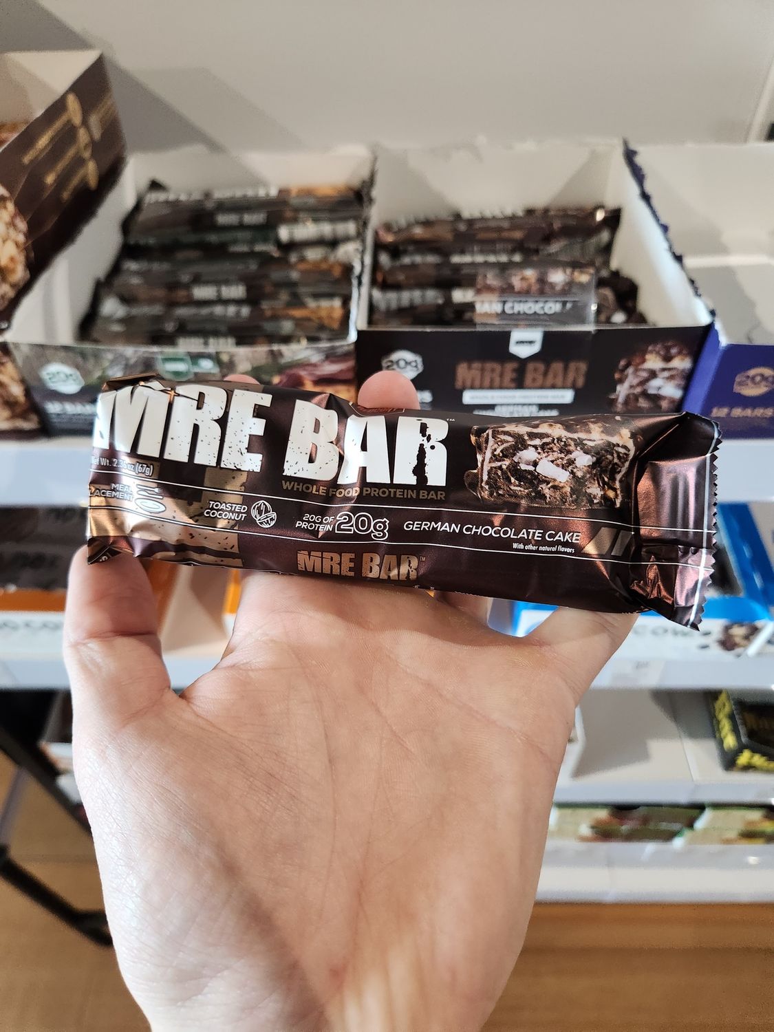Mre bars German chocolate cake singles