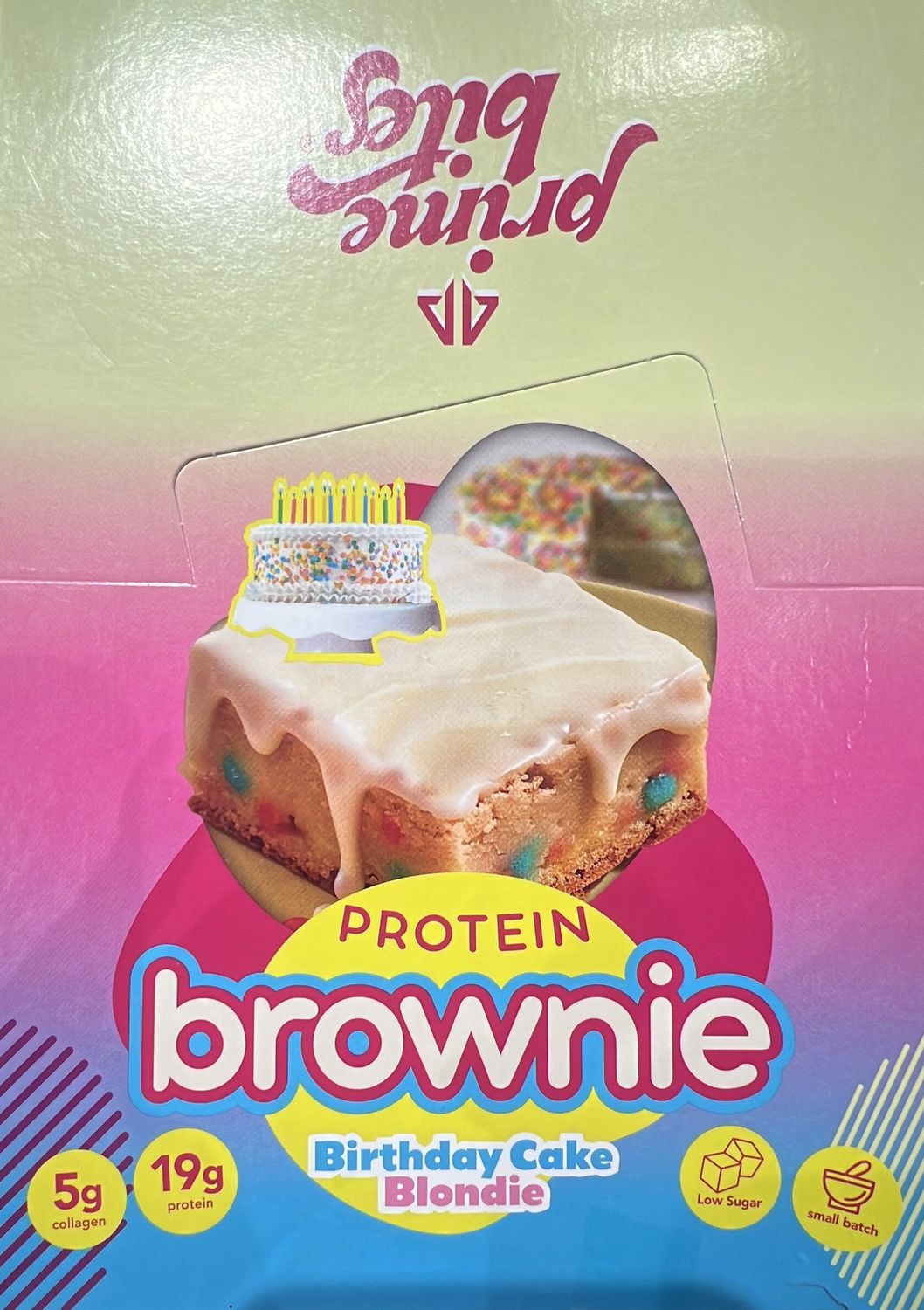 Prime bites birthday cake blondie case