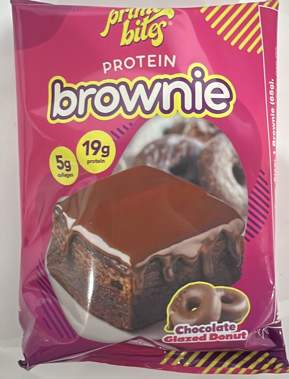 Prime bites chocolate glazed donut single