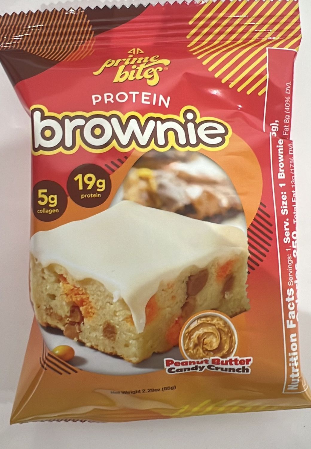 Prime bites peanut butter candy crunch single