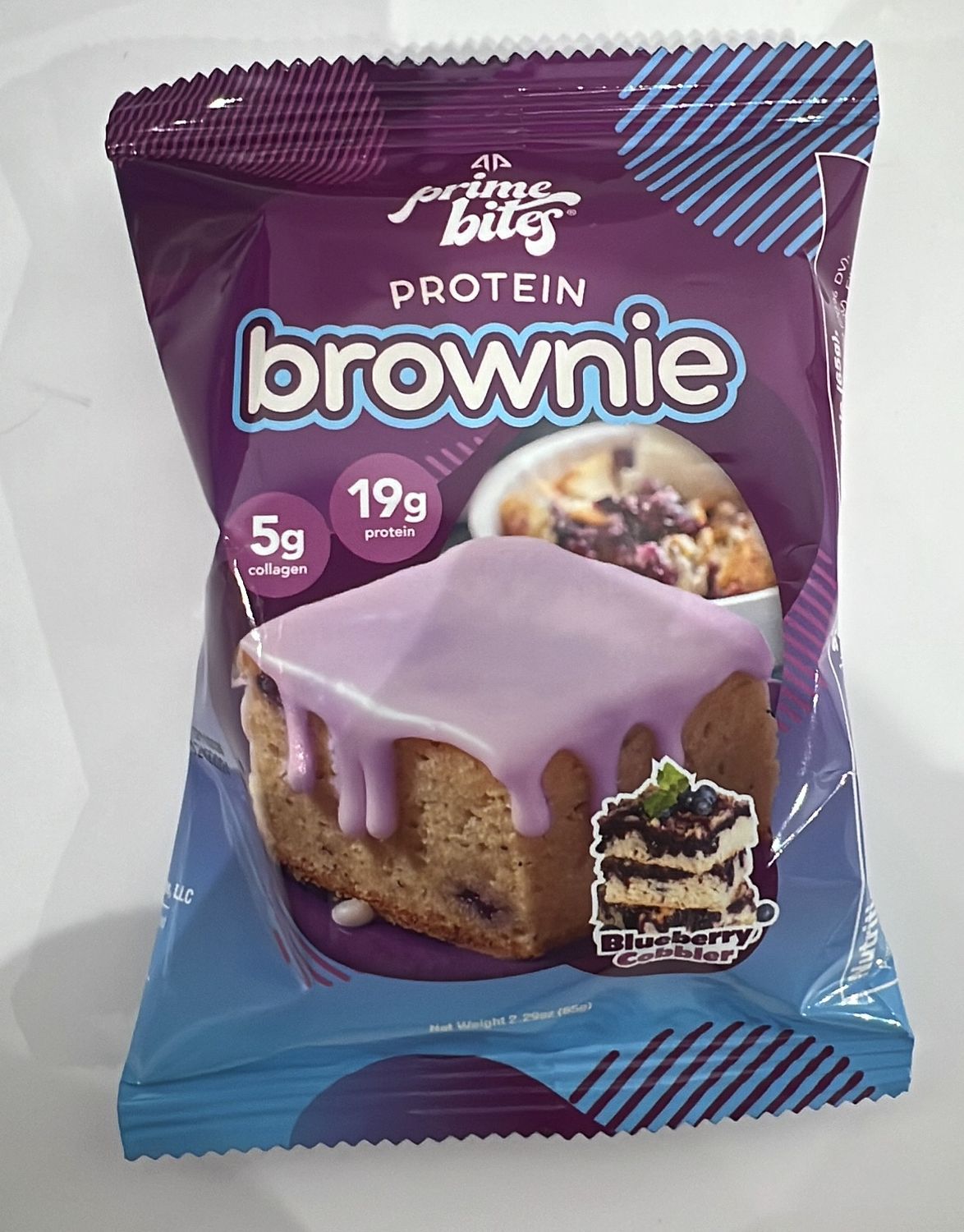 Prime bites blueberry cobbler single