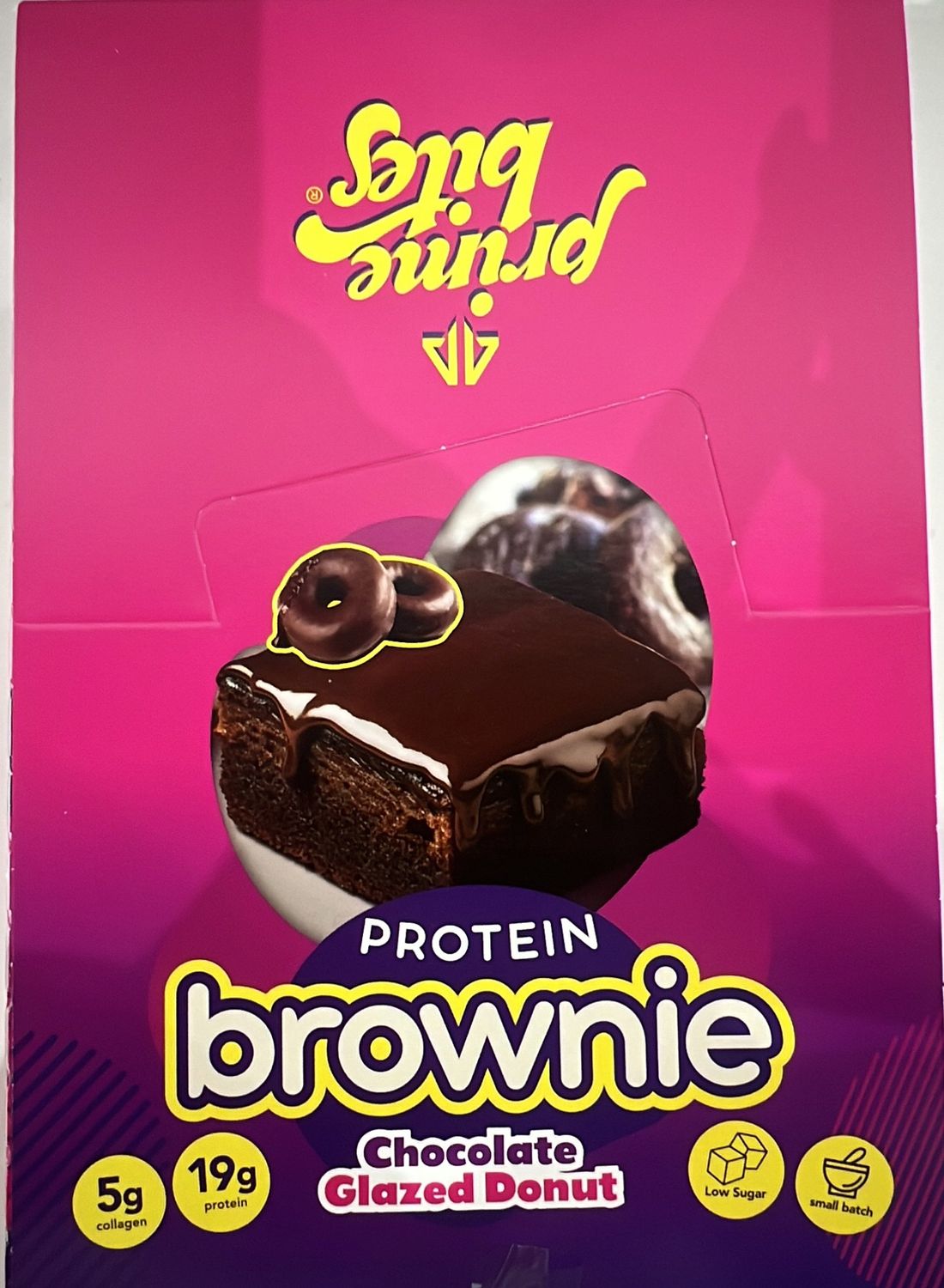 Prime bites chocolate glazed donut case