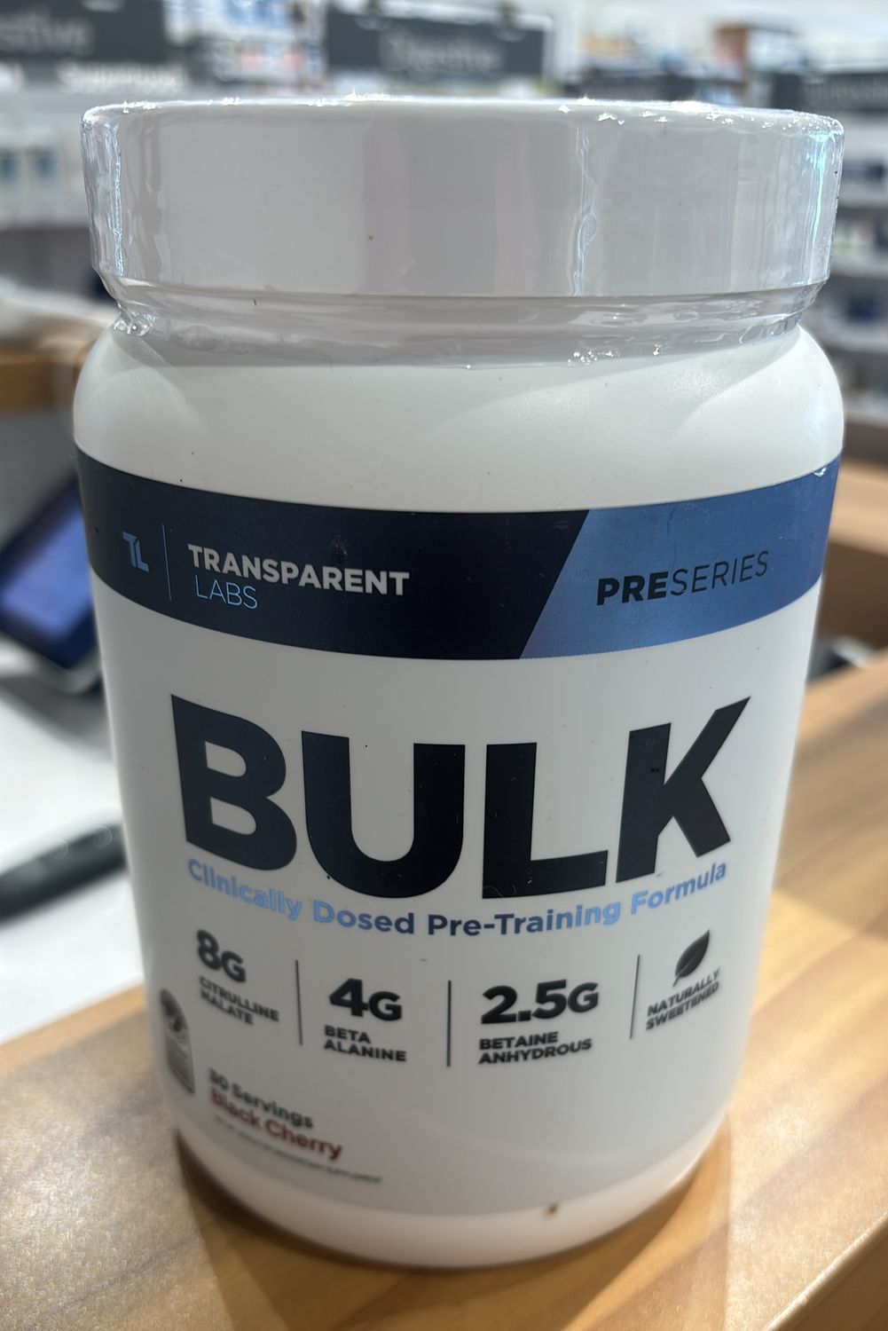 Transparent Labs Bulk Black Cherry