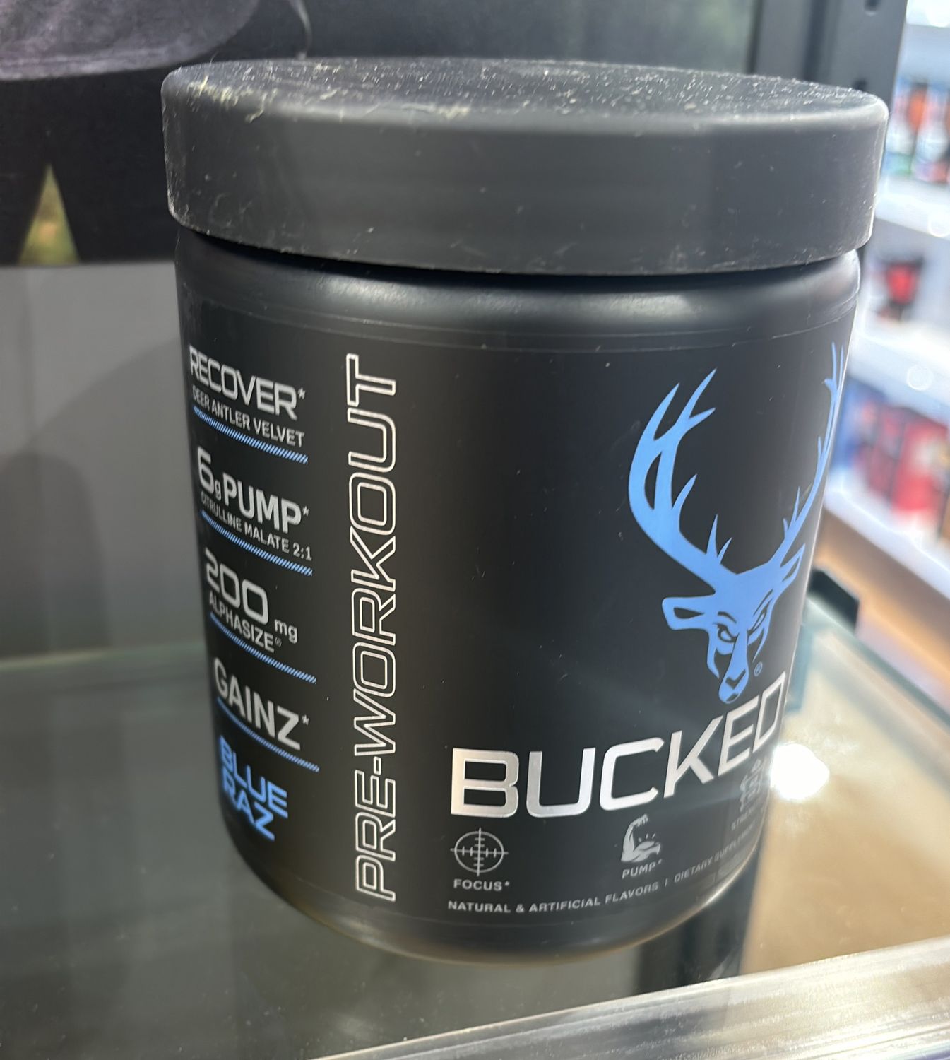 Bucked Up pre workout Blue Raz