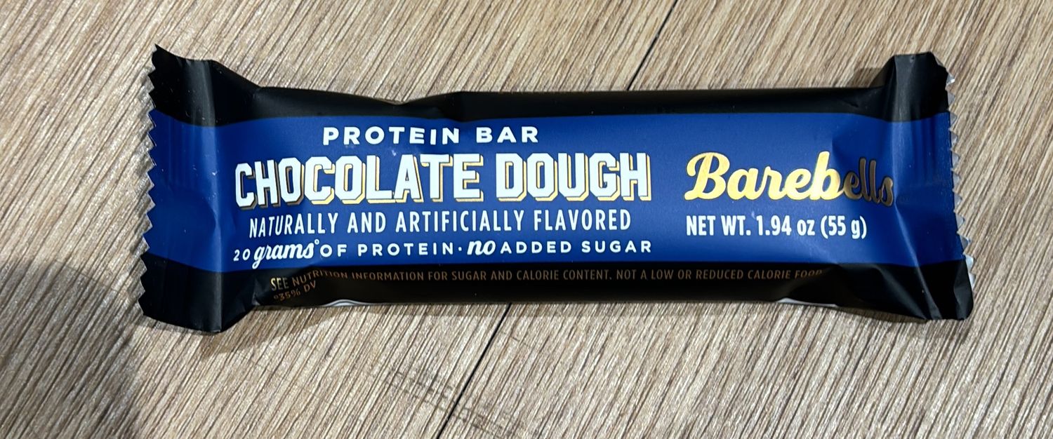 Barebells chocolate dough bar