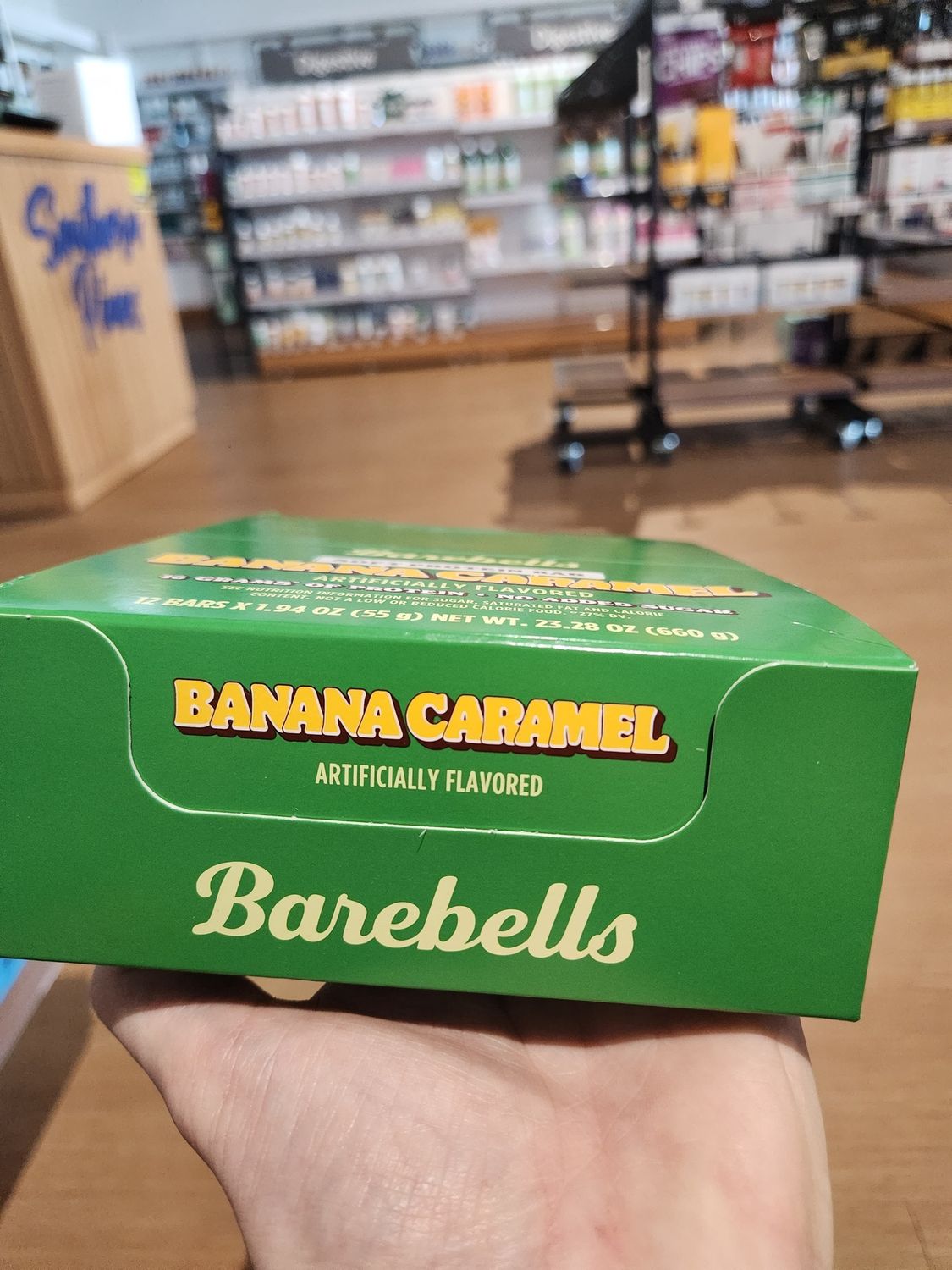 BareBells banana carmel pack