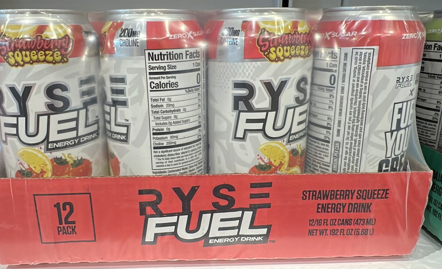 Ryse fuel strawberry squeeze case