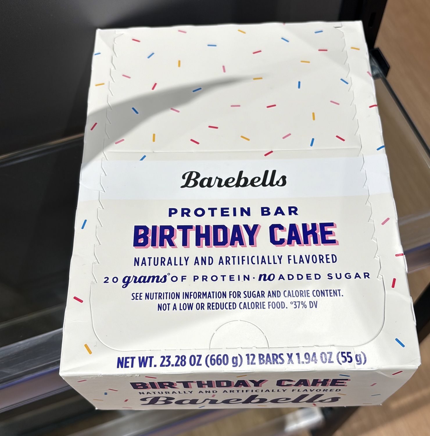 Barebells Birthday cake case
