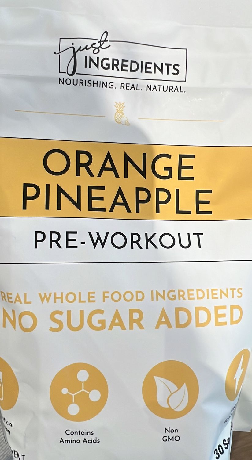 just ingredients orange pineapple preworkout