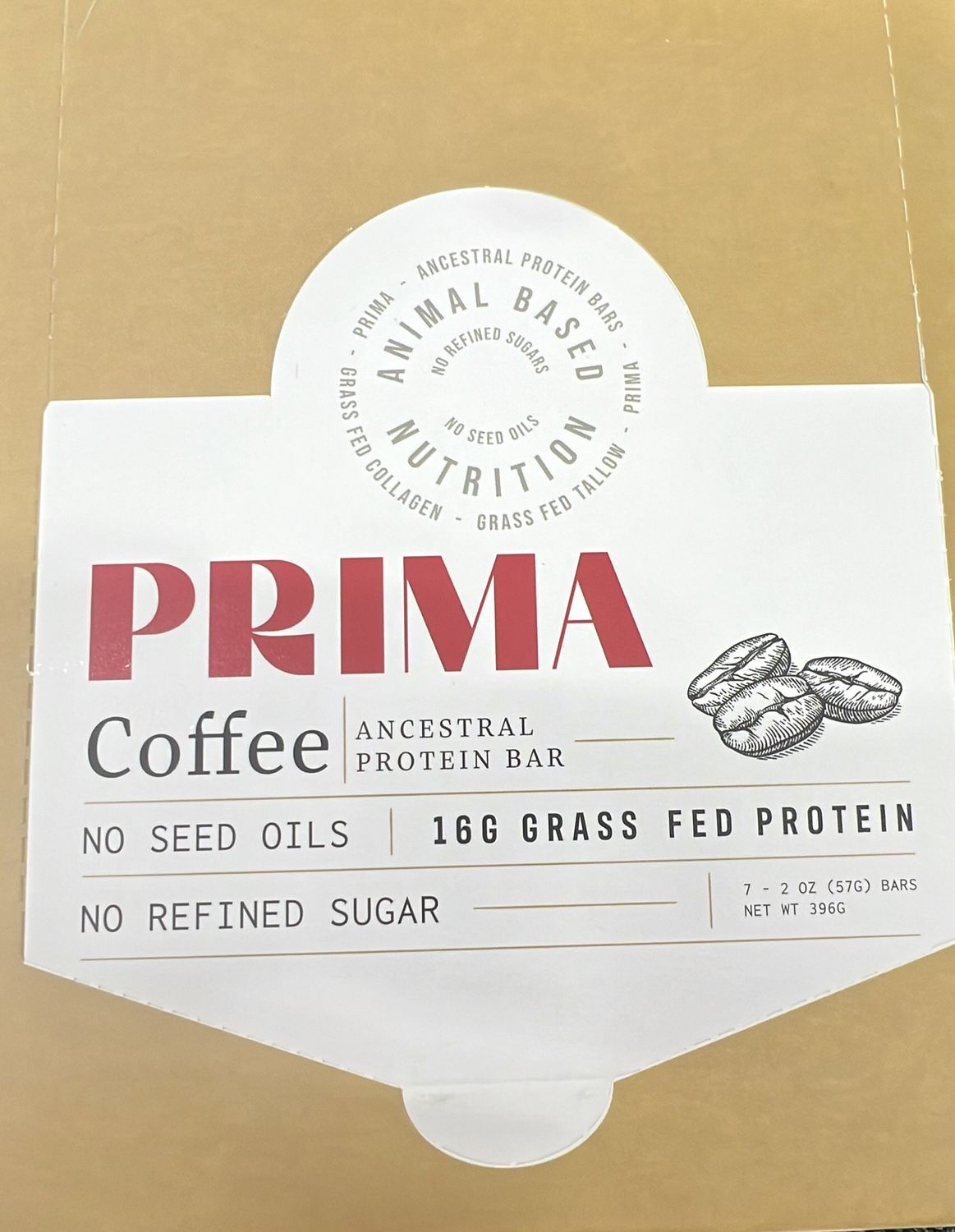 Ancestral Prima Protein bar Coffee
