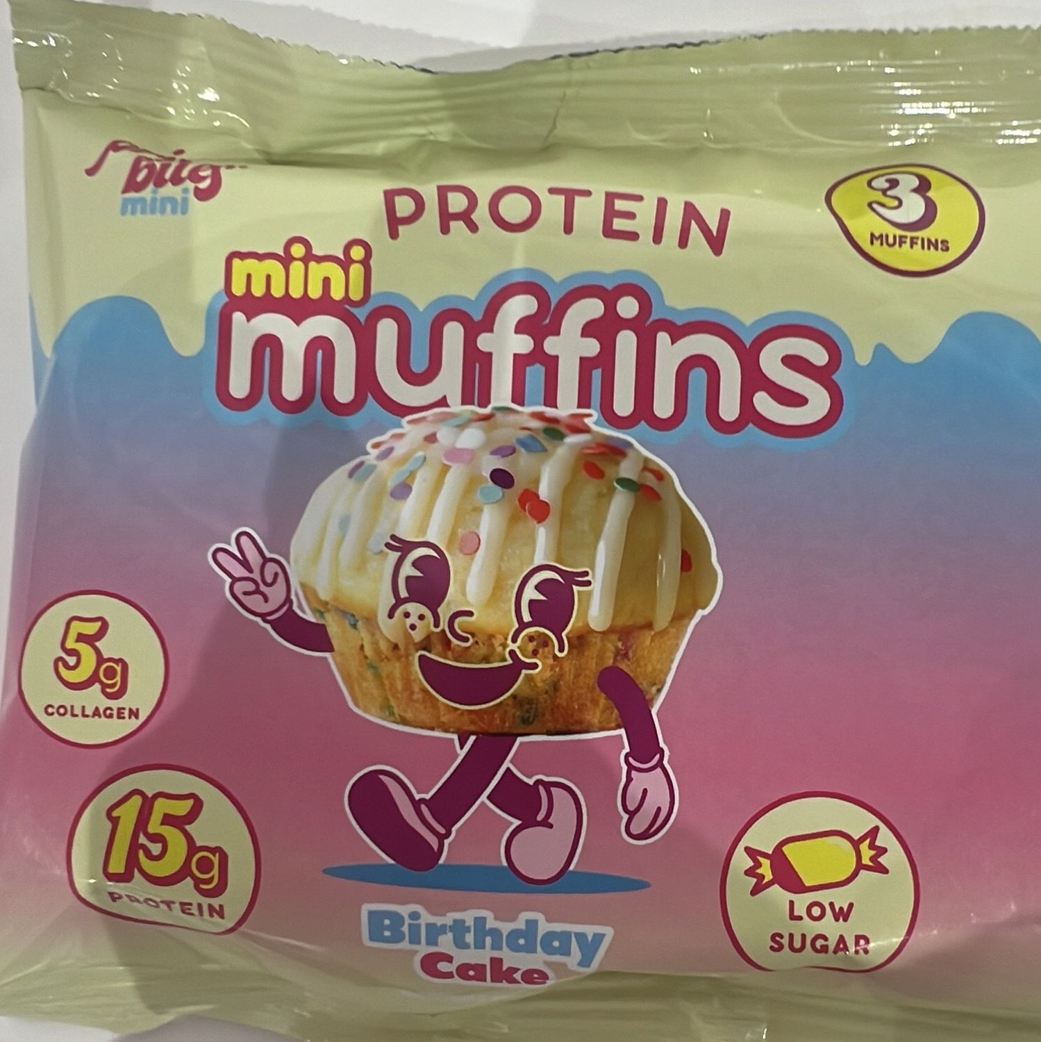 prime bite mini muffin birthday cake