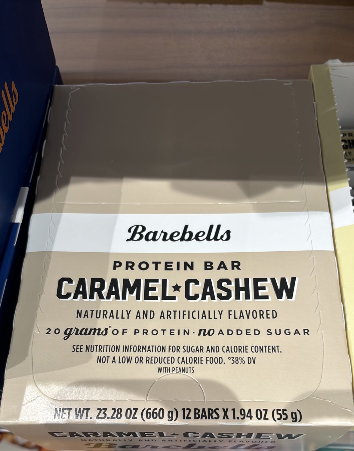 Barebells Caramel Cashew box