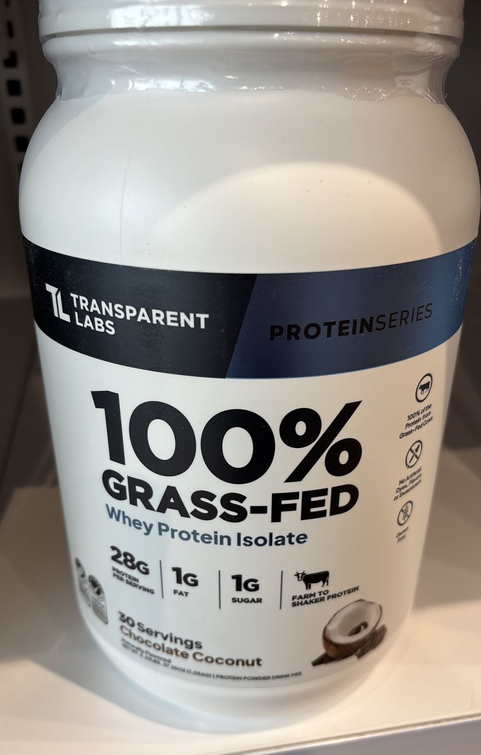 Transparent Labs Choc Coconut protein