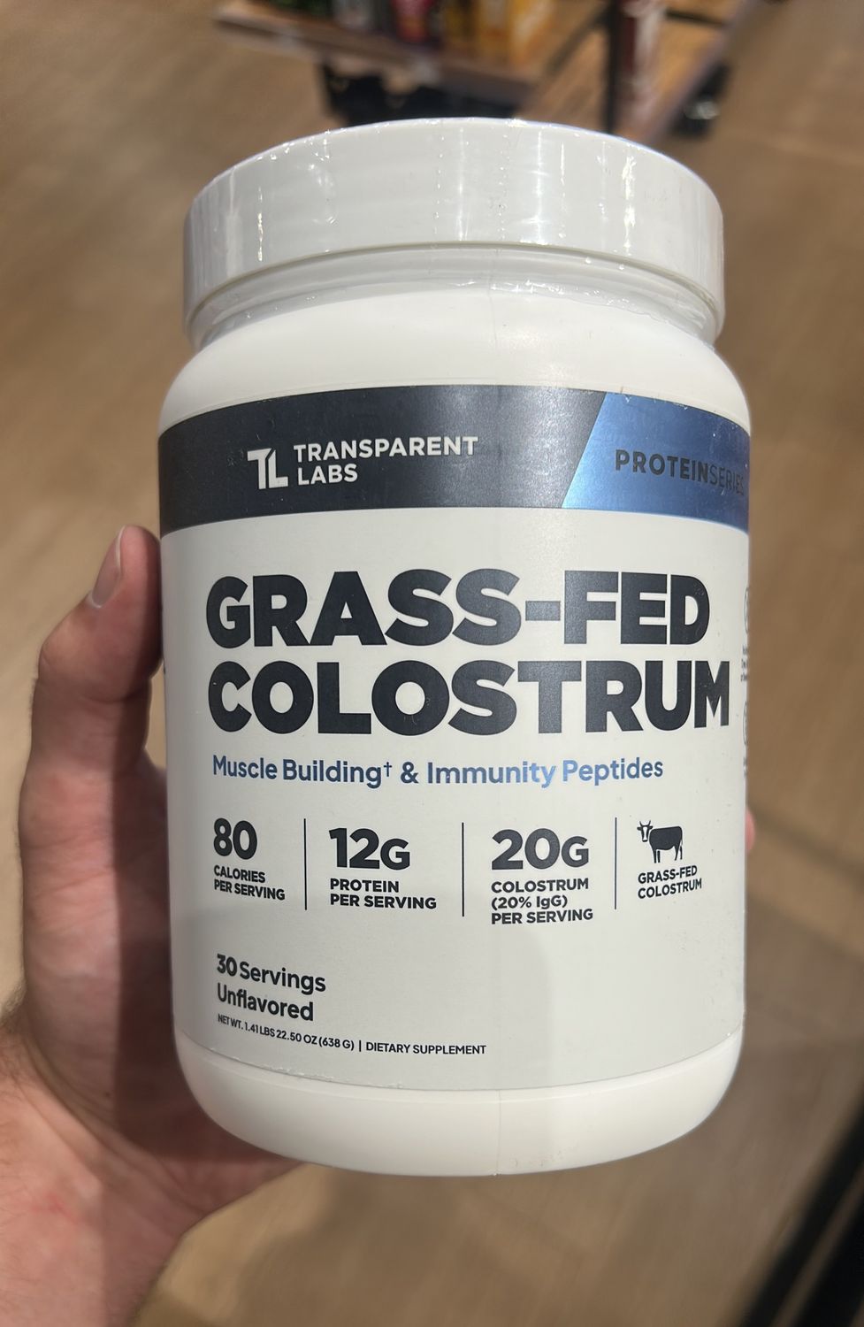 transparent labs colostrum
