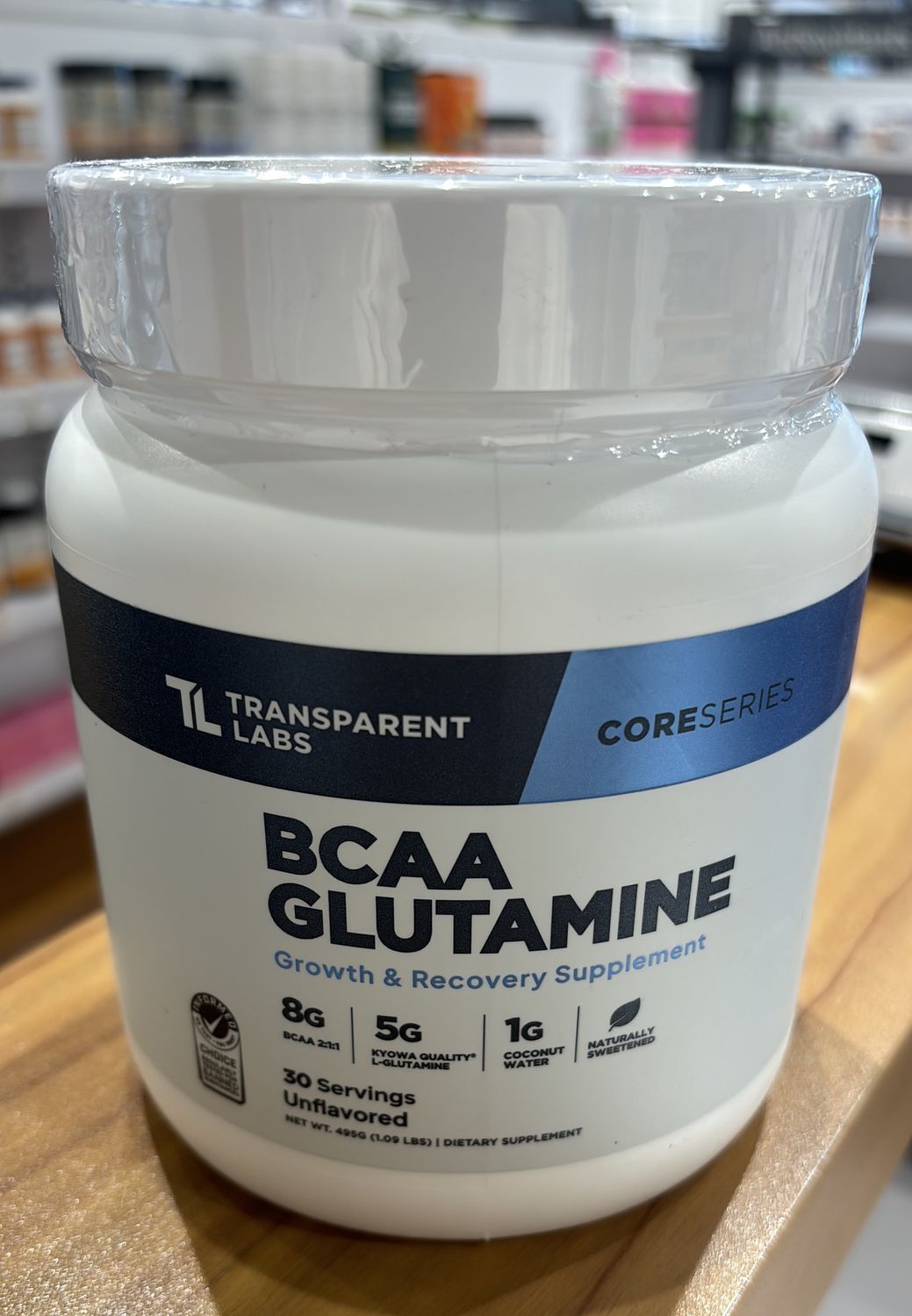 BCAA &amp; Glutamine Unflavored Transparent Labs