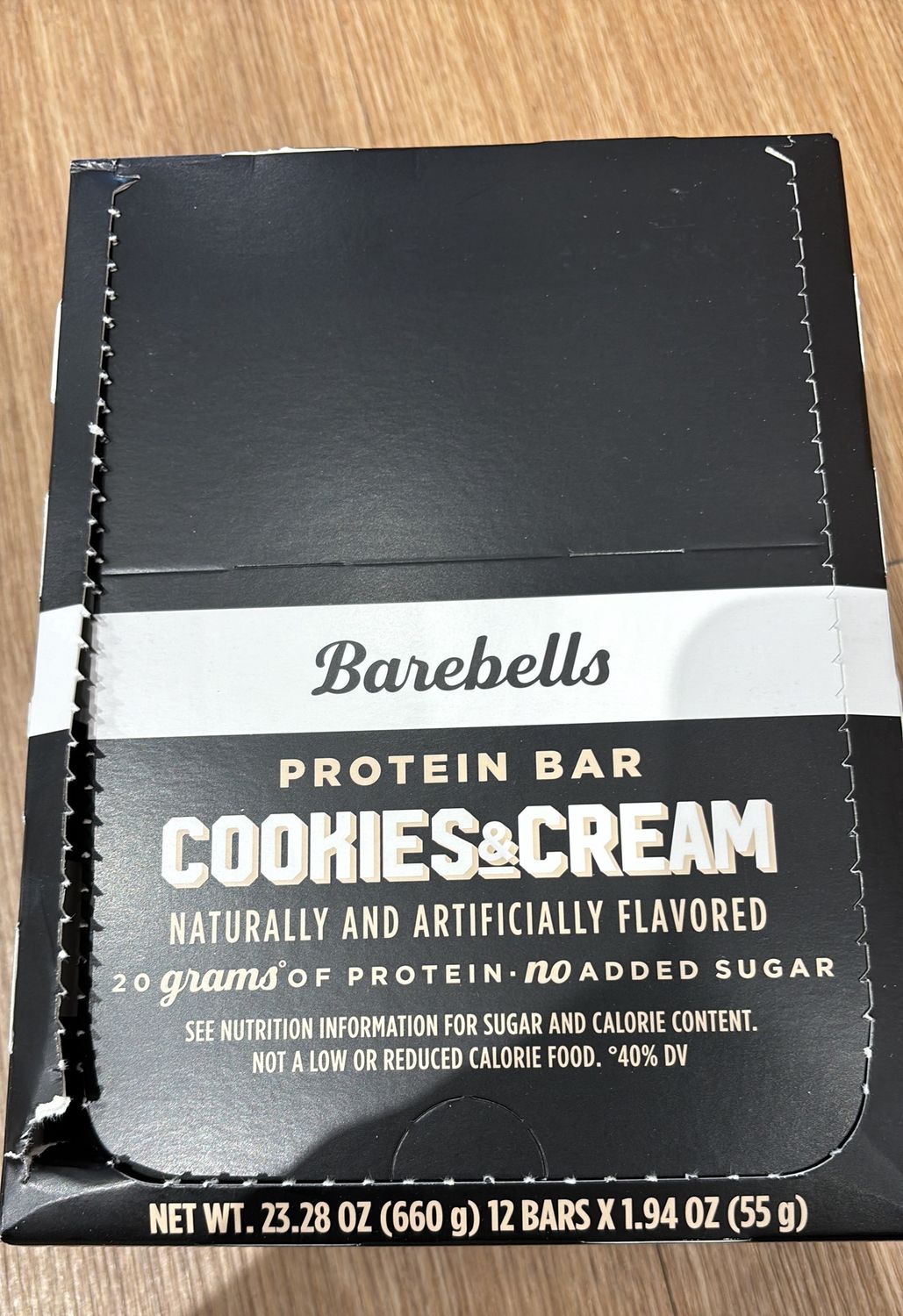 Barebells Cookies &amp; Cream Box