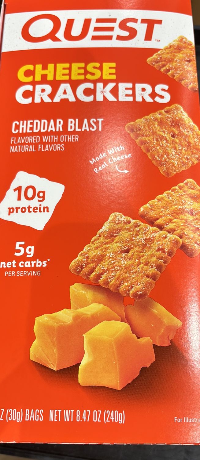 Quest Cheddar Blast cheese Crackers
