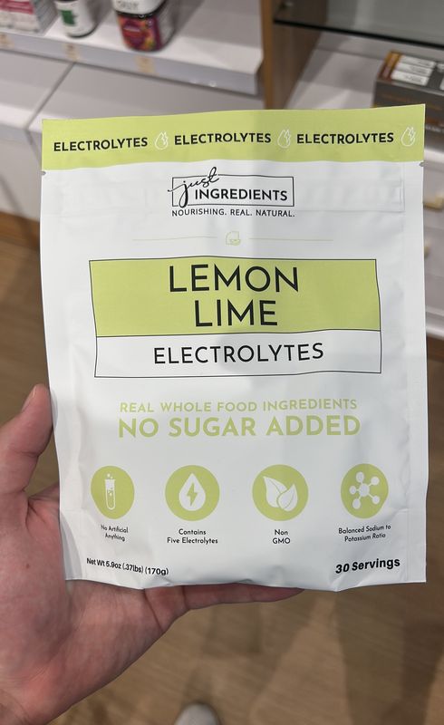 just ingredients electrolytes (lemon lime)