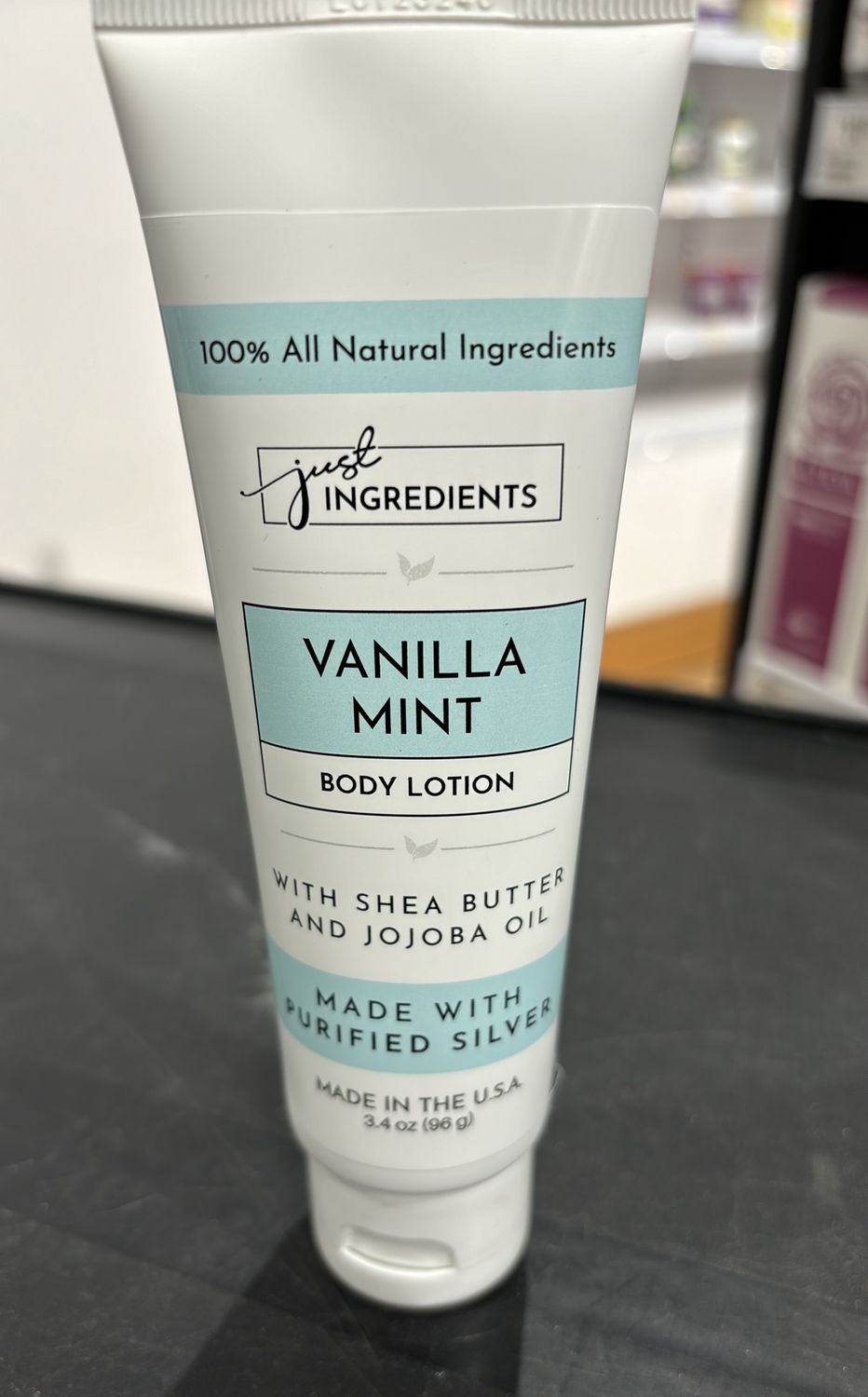 Just Ingredients Vanilla Mint Body Lotion 3.4oz