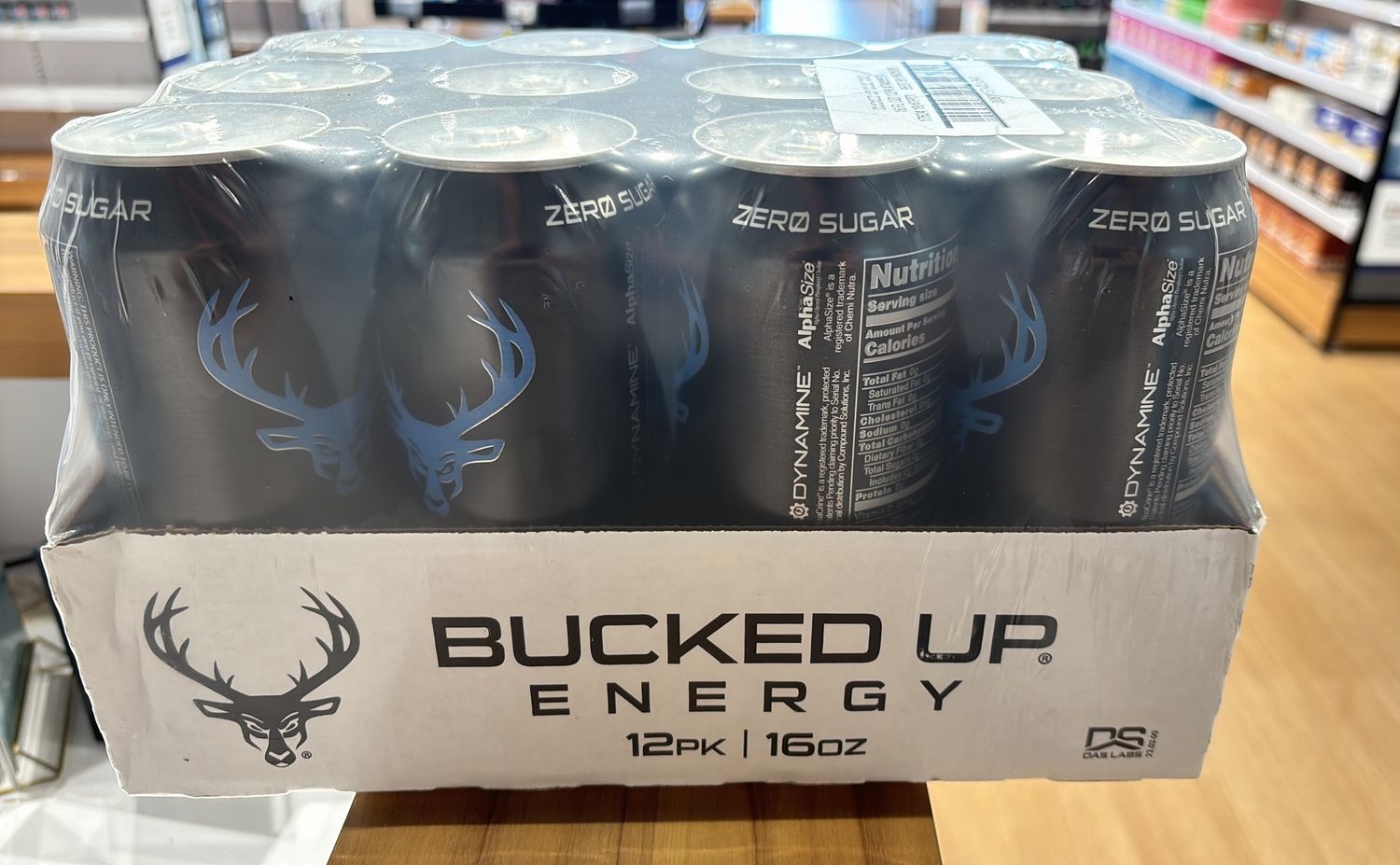 Bucked Up Energy Blue Raz case