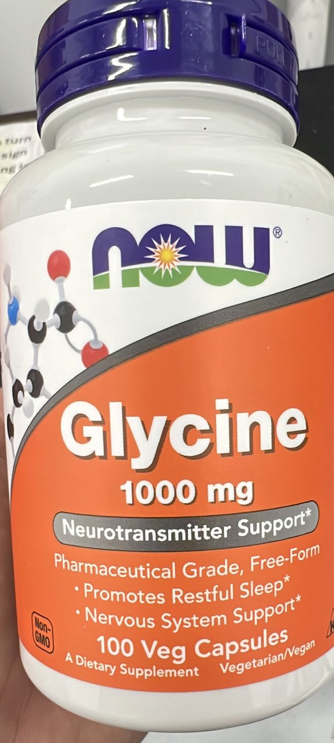 NOW glycine 1000mg 100vcaps