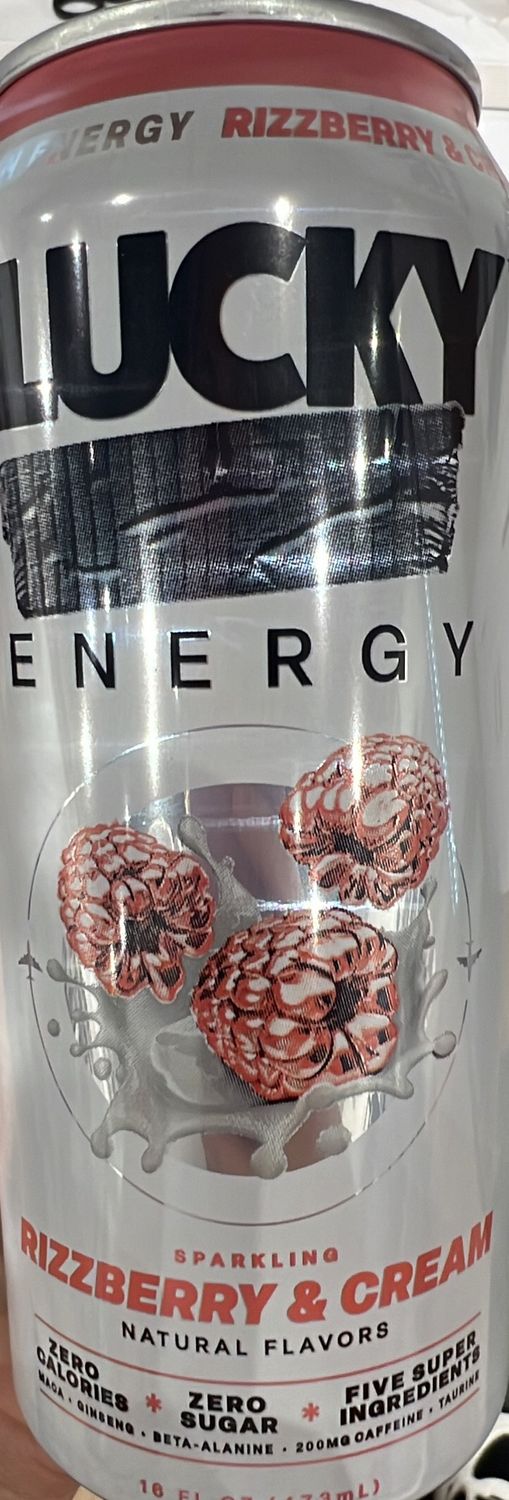 Lucky Energy Rizzberry and cream single