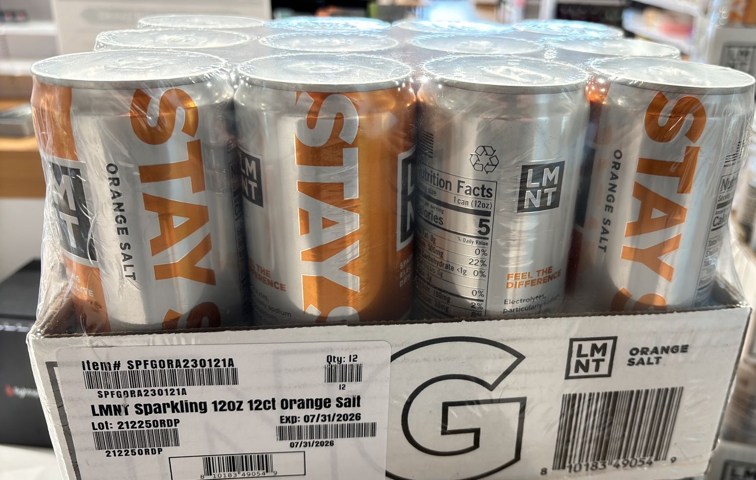 LMNT Orange Salt Case