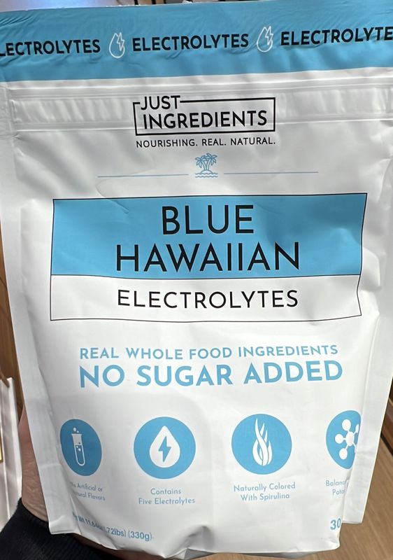 Just ingredients blue Hawaiian electrolyte