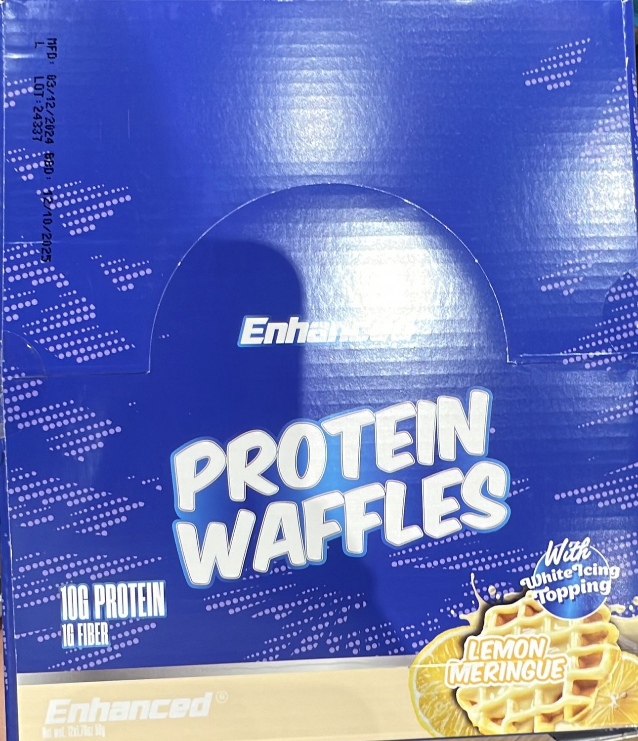 protein waffles lemon meringue case