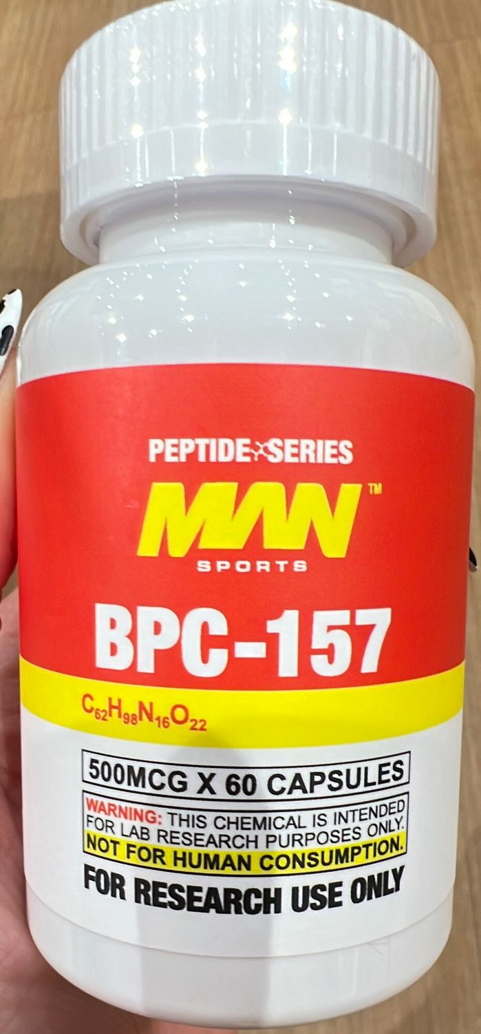Man sports Peptide series BPC-157