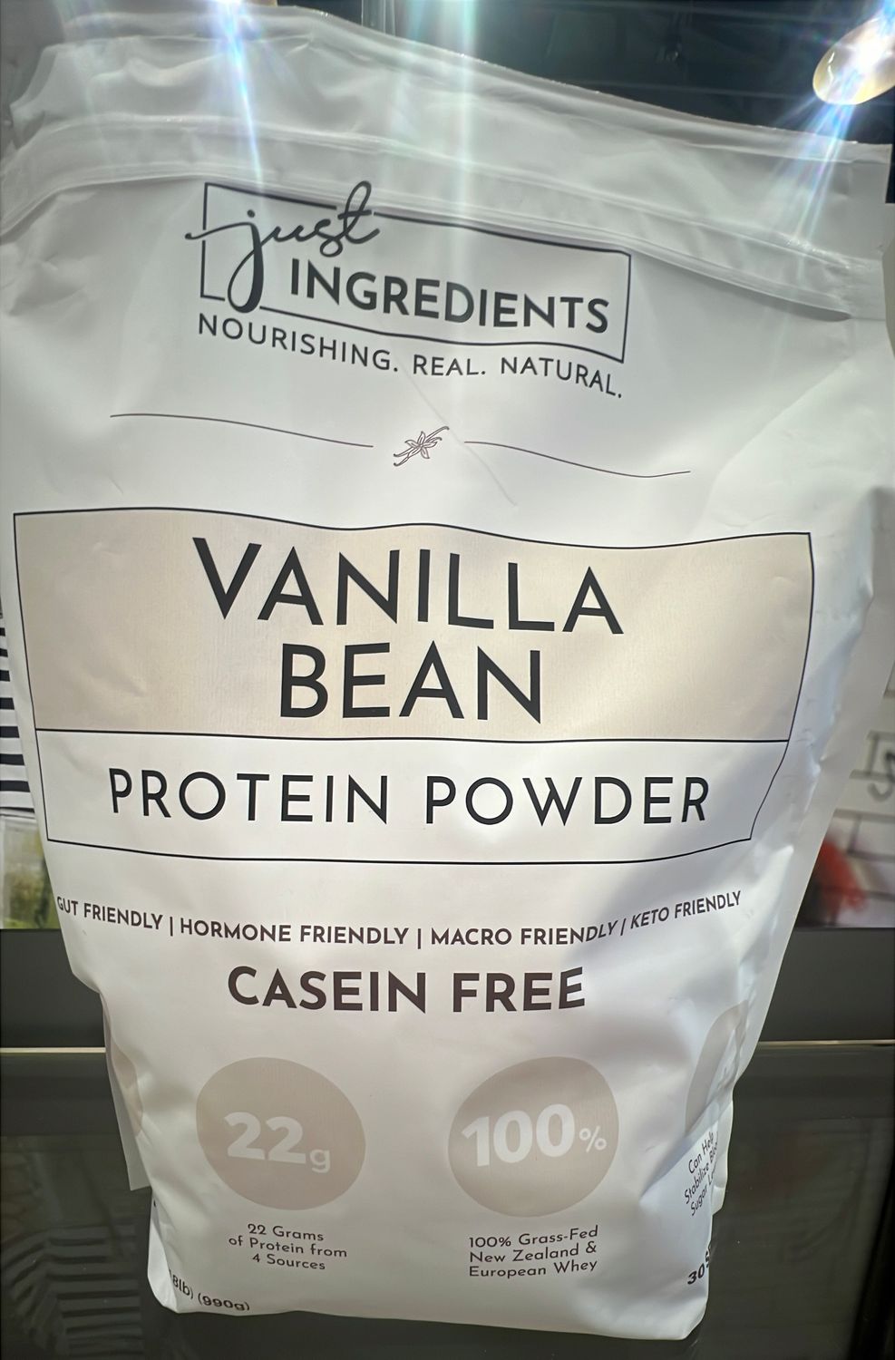 Just ingredients vanilla bean protein