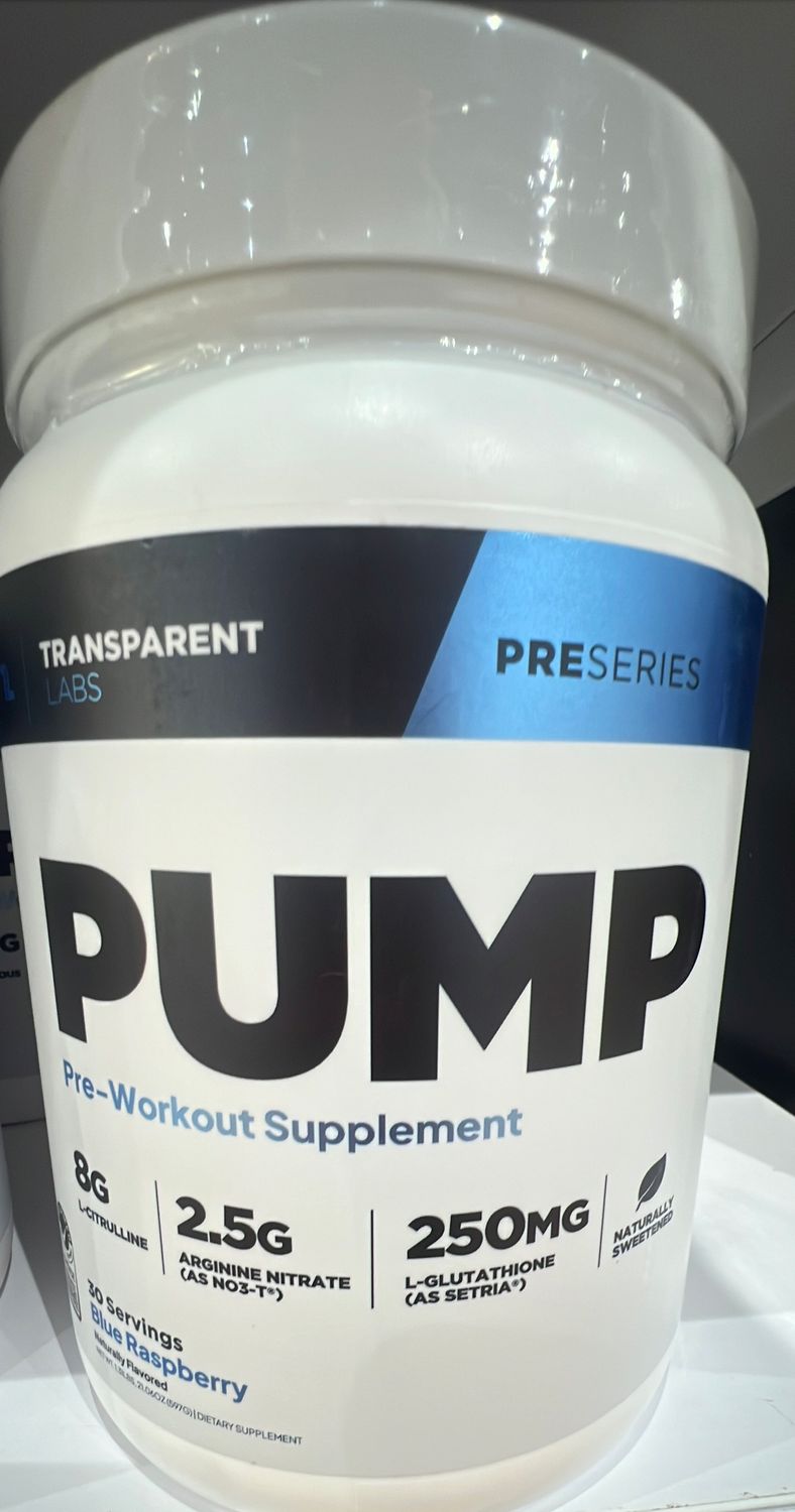 Transparent Labs Pump Blue Raspberry