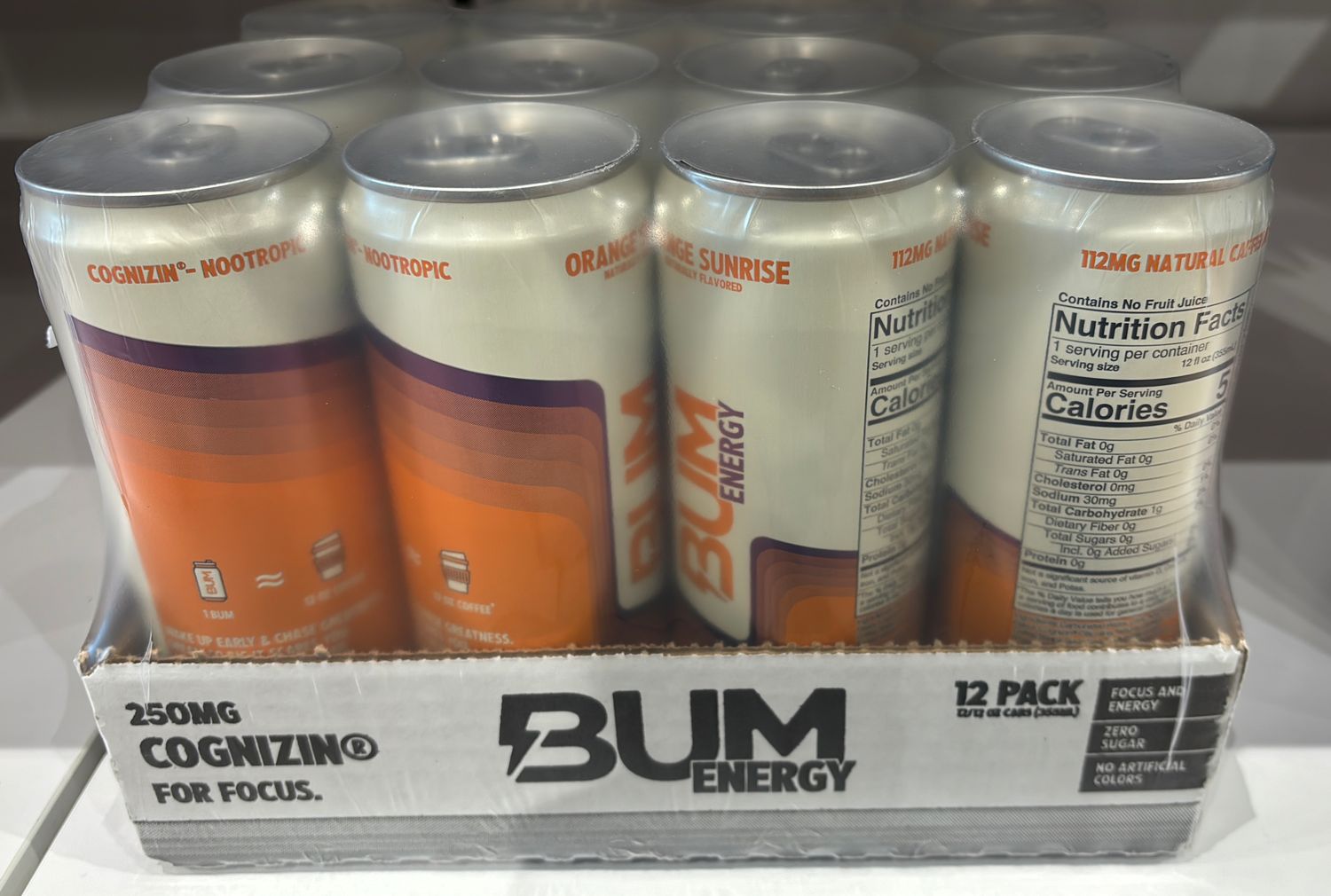 Bum energy orange sunrise case